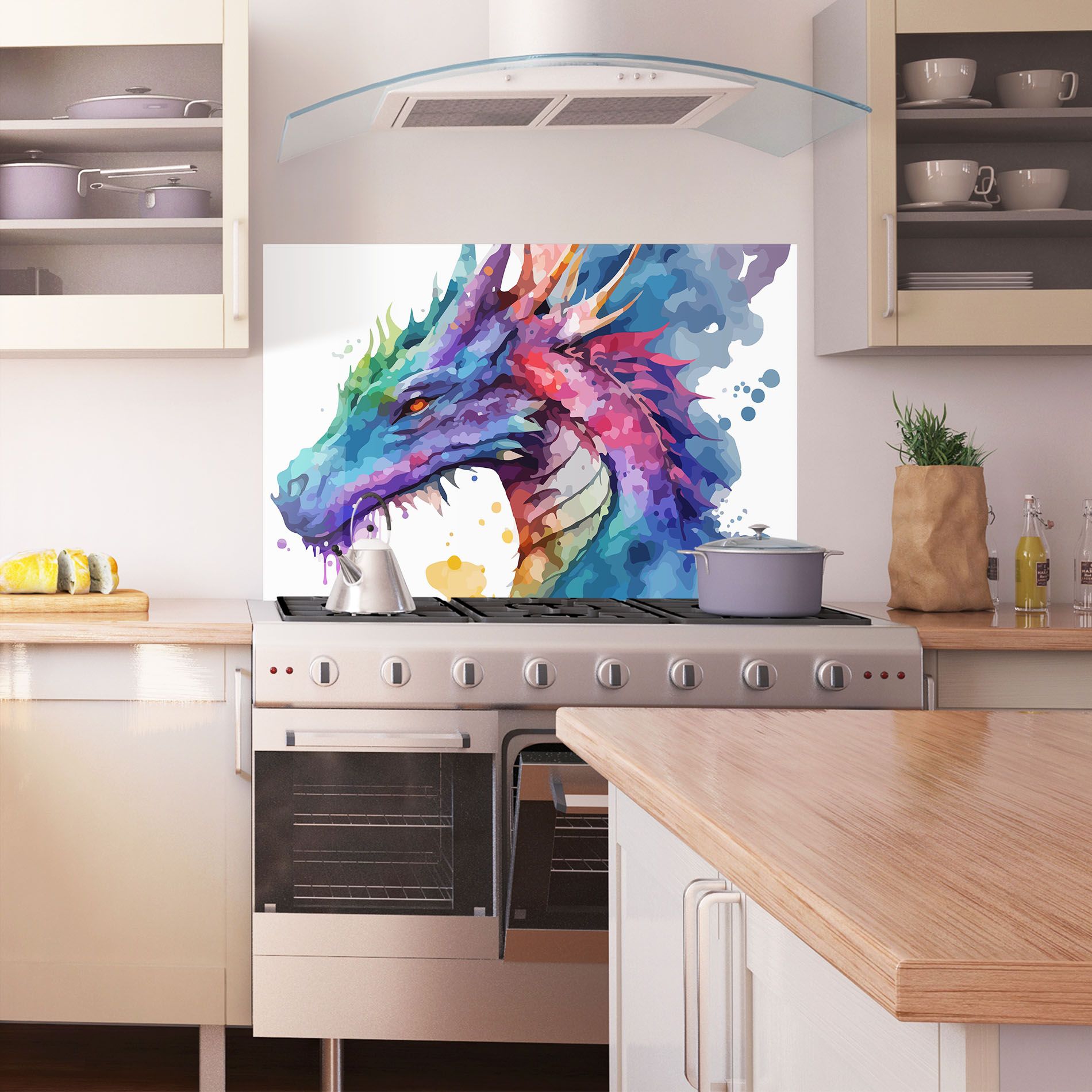Colourful Dragon mockup 1