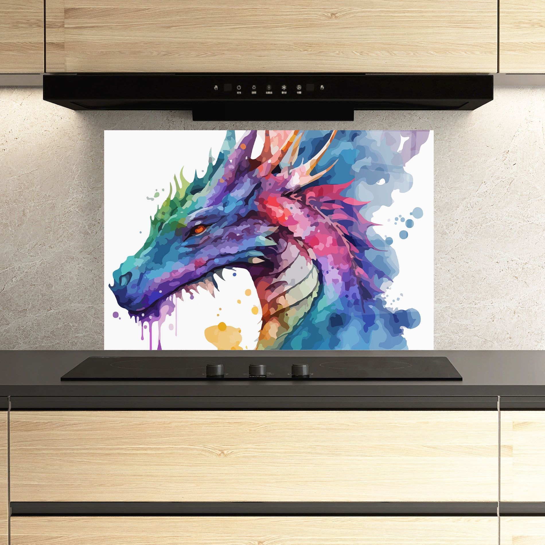 Colourful Dragon mockup 3