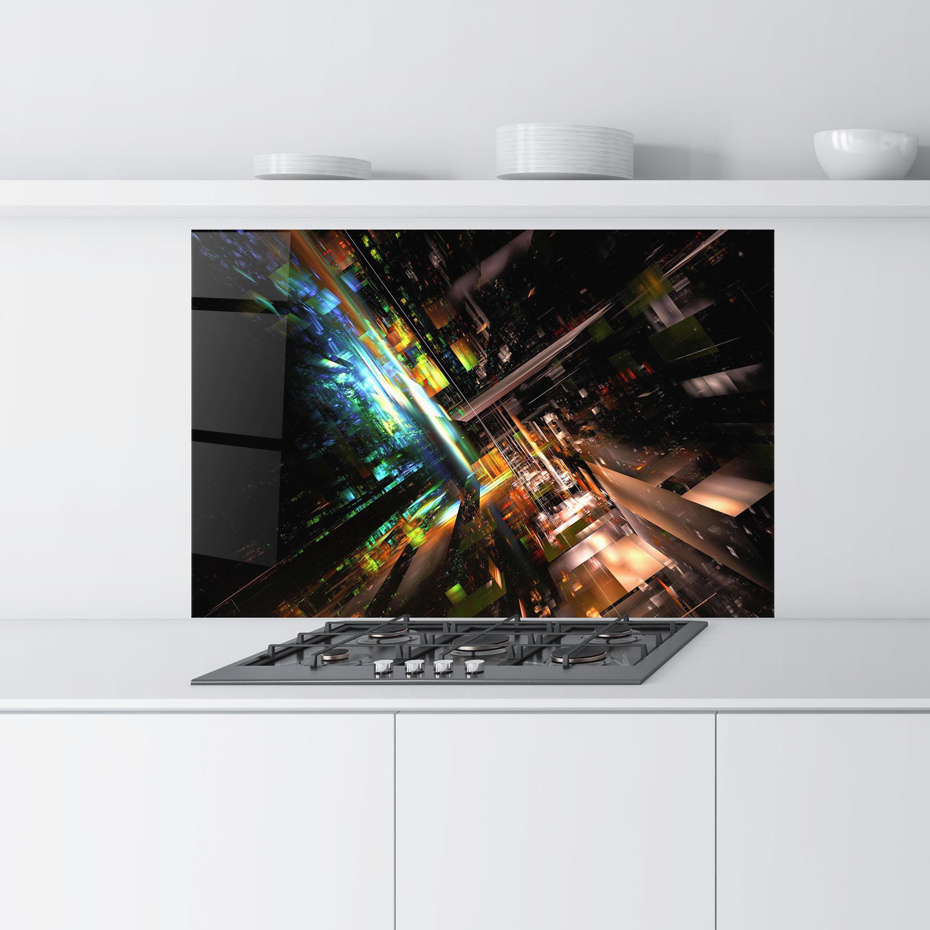 Стъклен панел за кухня Dimension Dasher mockup 9