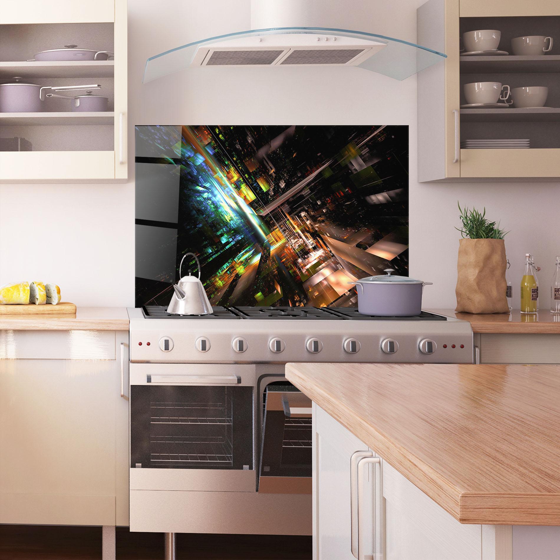 Стъклен панел за кухня Dimension Dasher mockup 1