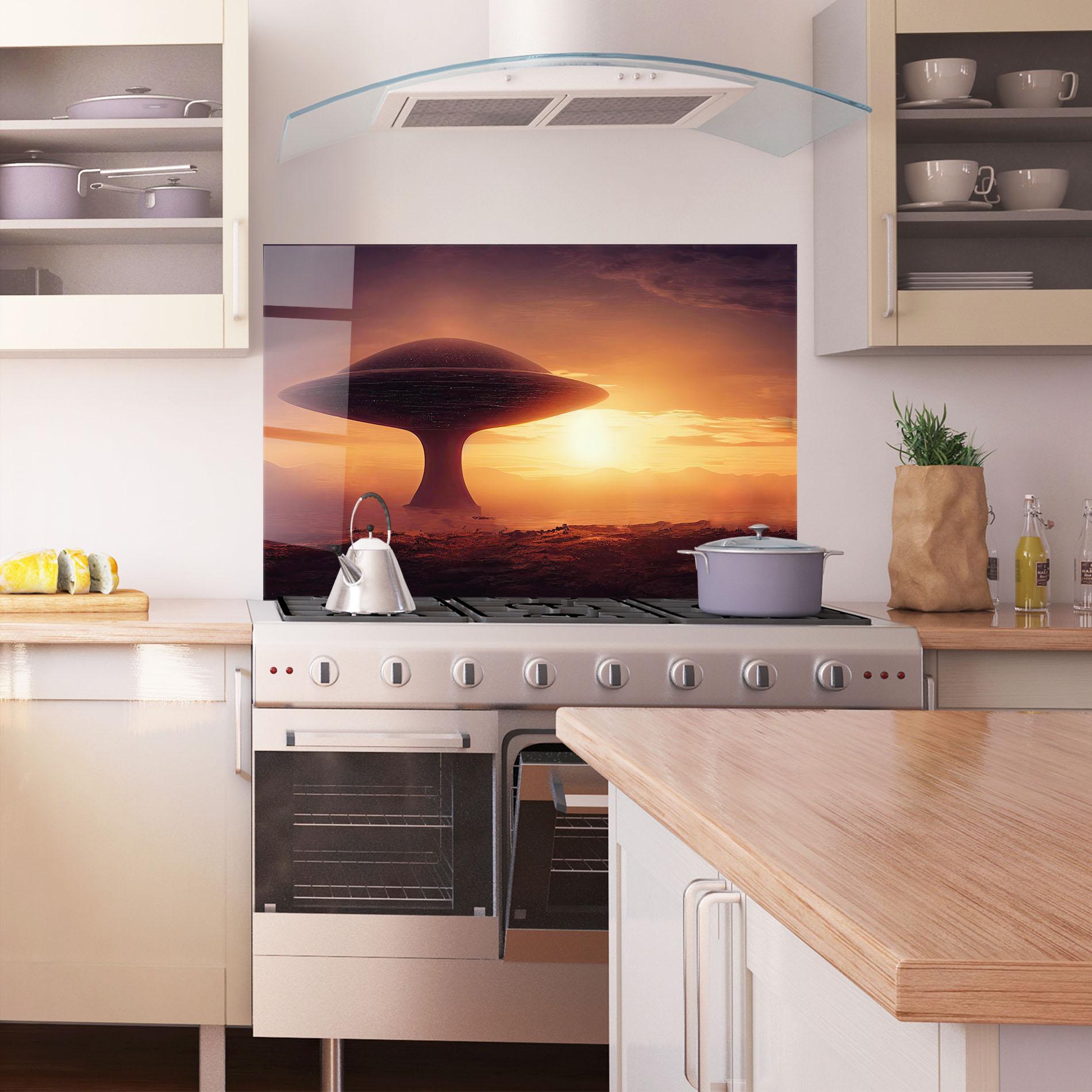 Стъклен панел за кухня Fantasy Science Fiction mockup 1