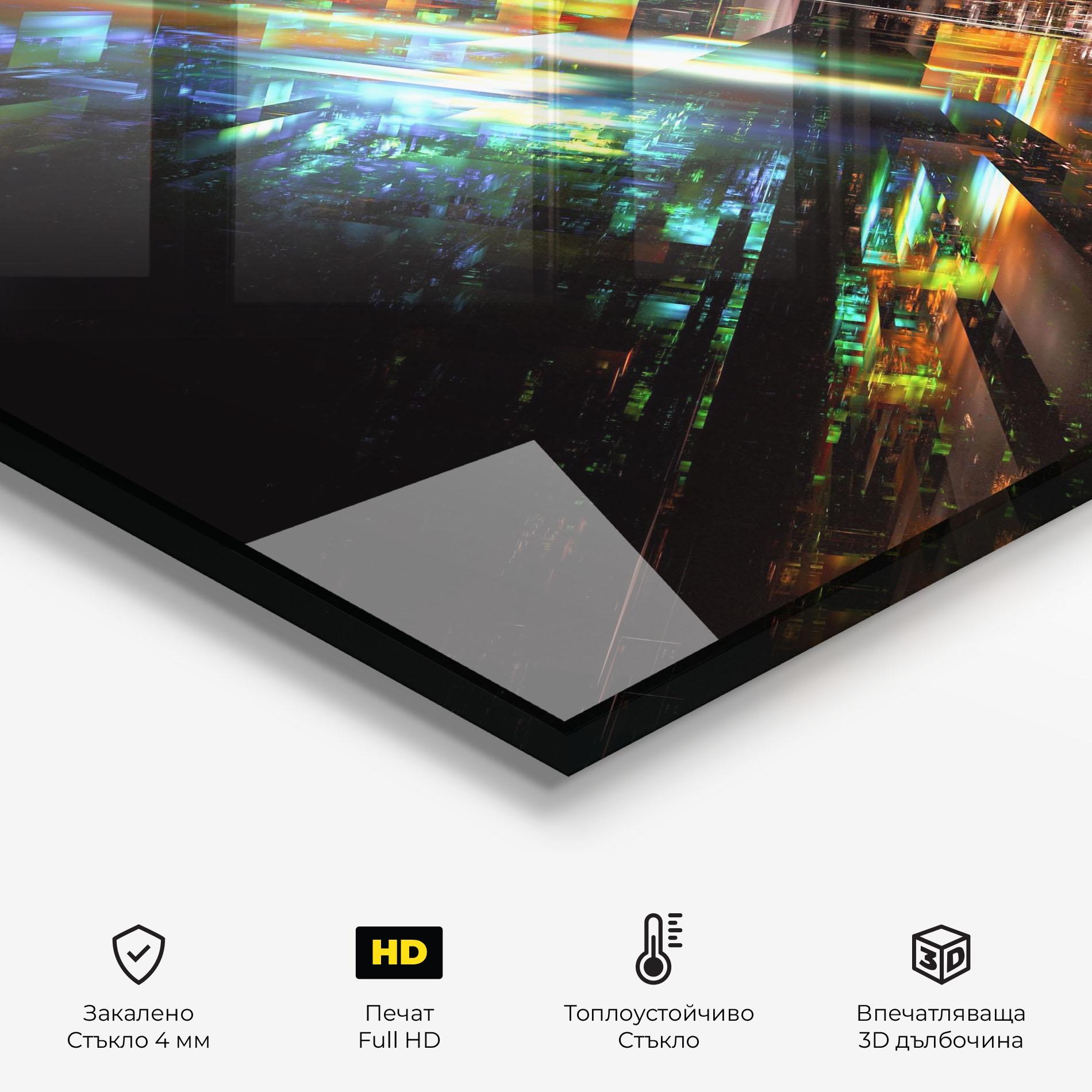 Стъклен панел за кухня Dimension Dasher mockup 2