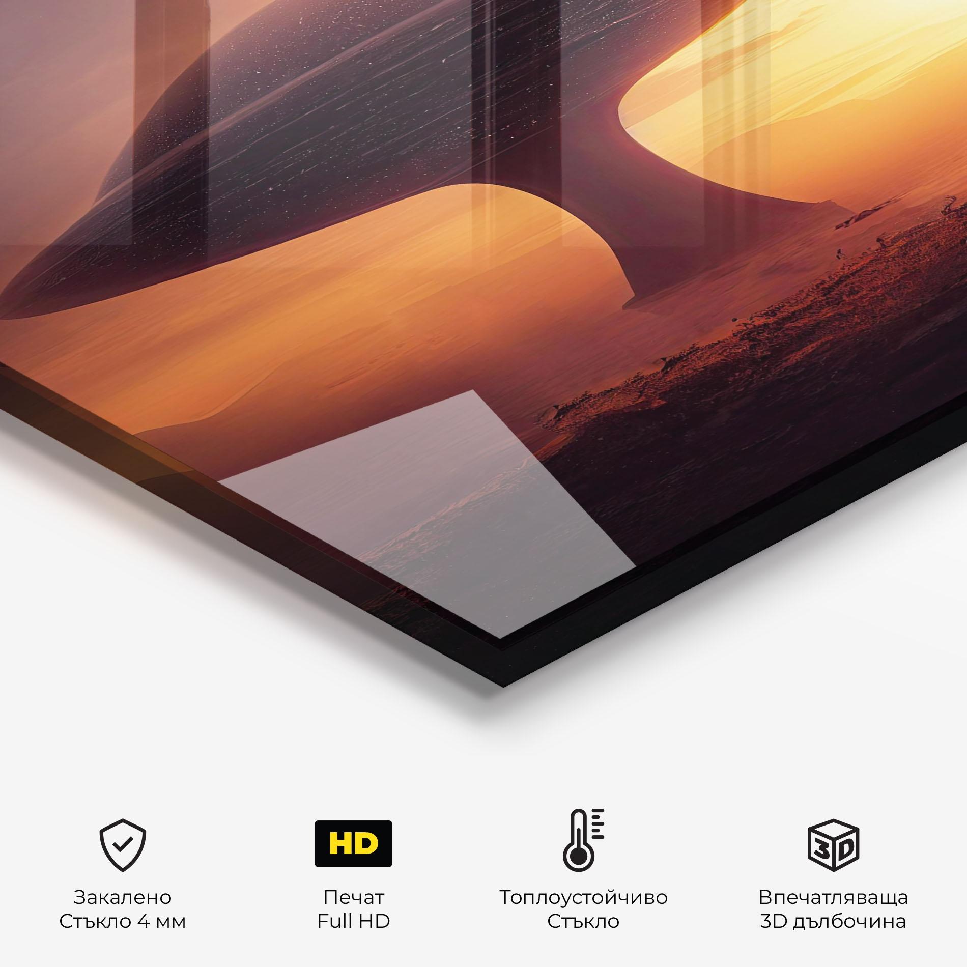 Стъклен панел за кухня Fantasy Science Fiction mockup 2