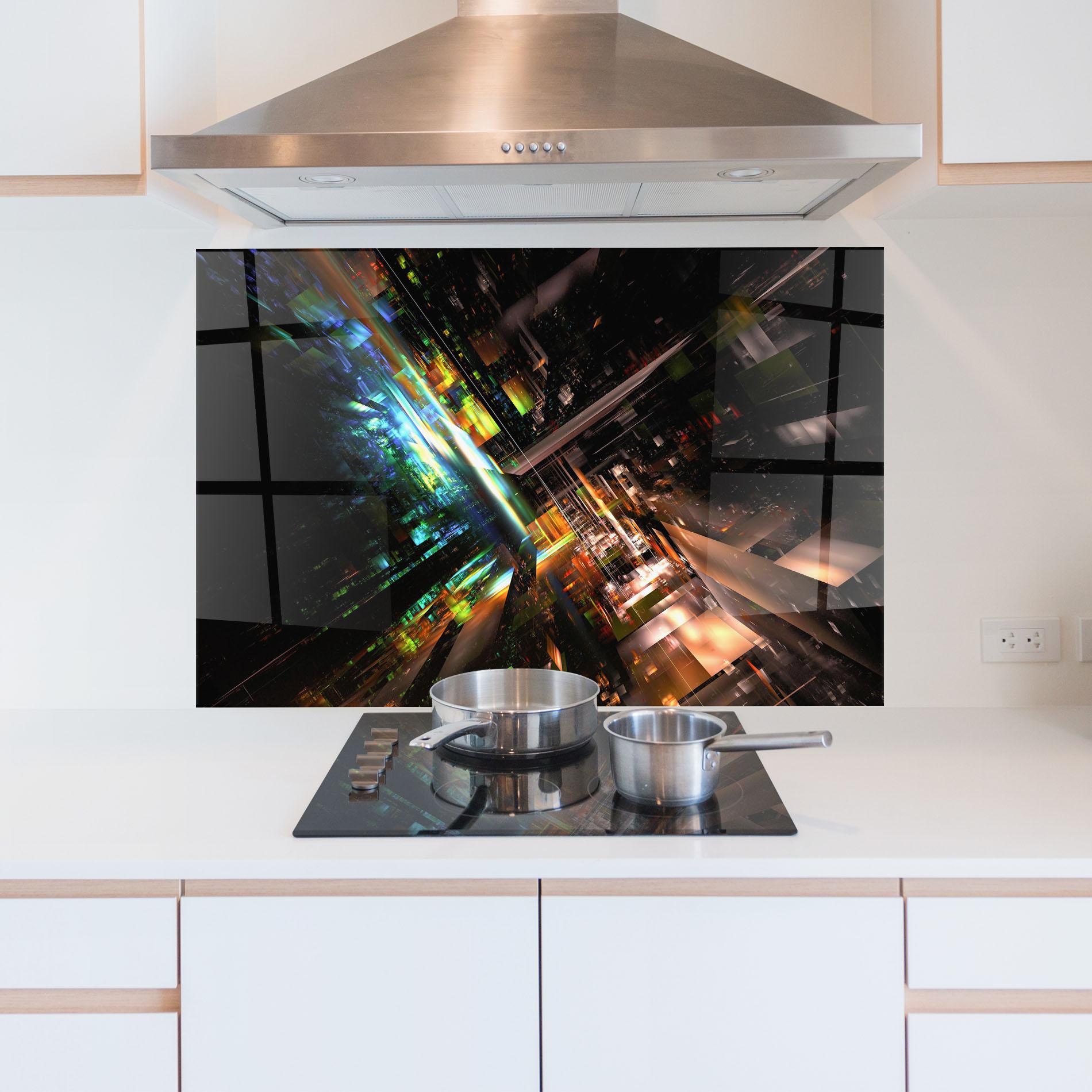 Стъклен панел за кухня Dimension Dasher mockup 5