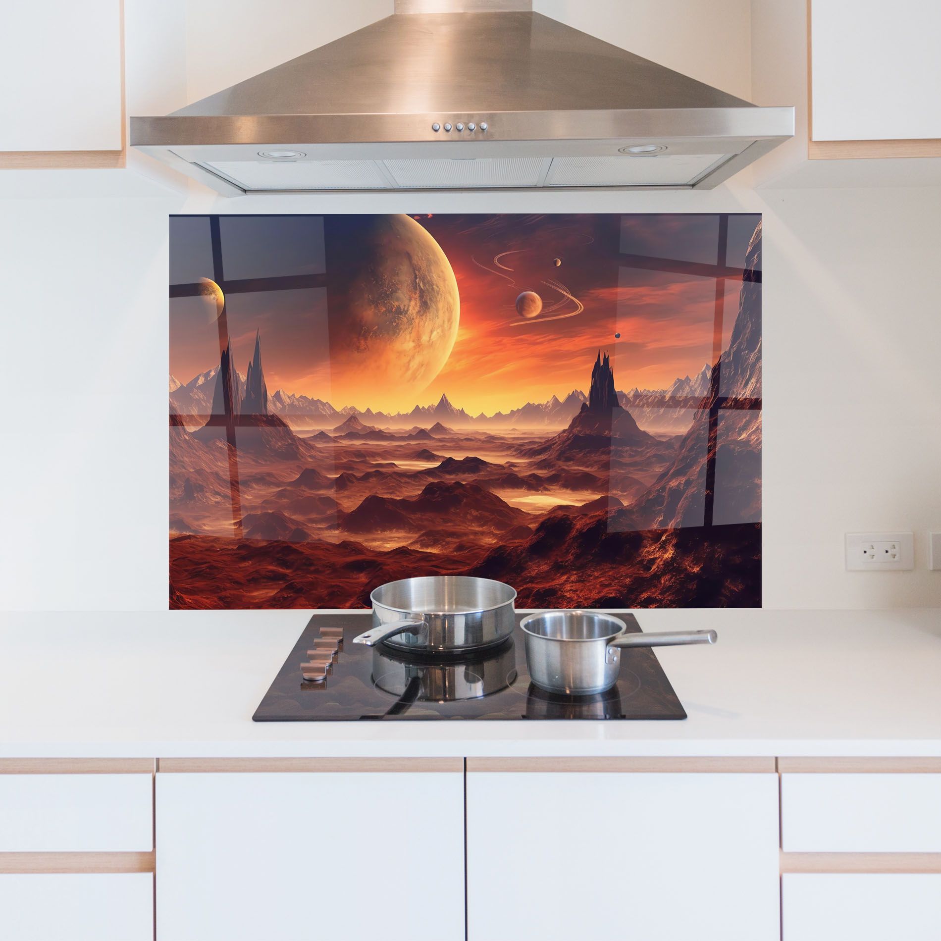 Fiery Orange Sunset mockup 5
