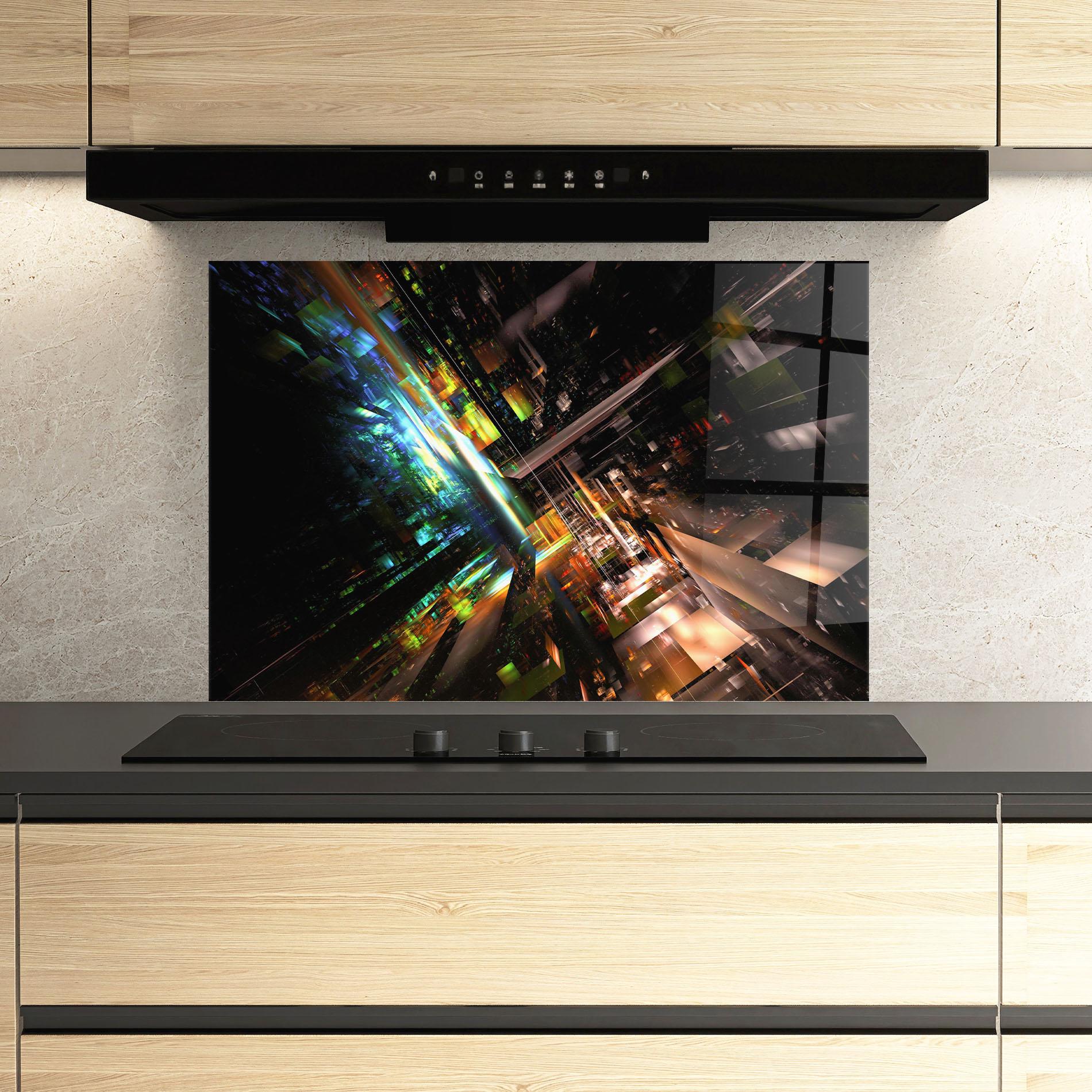 Стъклен панел за кухня Dimension Dasher mockup 3