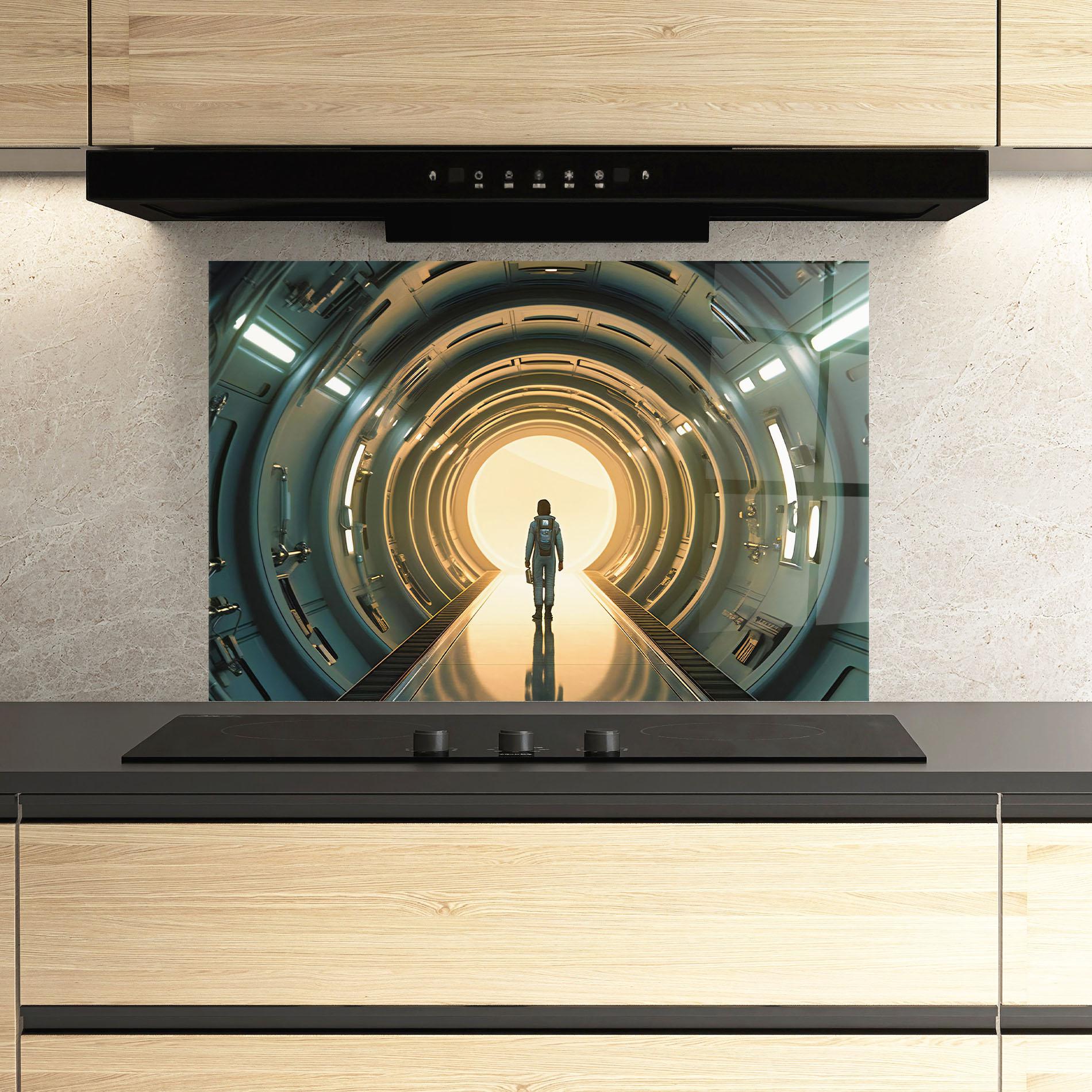 Стъклен панел за кухня Infinity Intrigue mockup 3