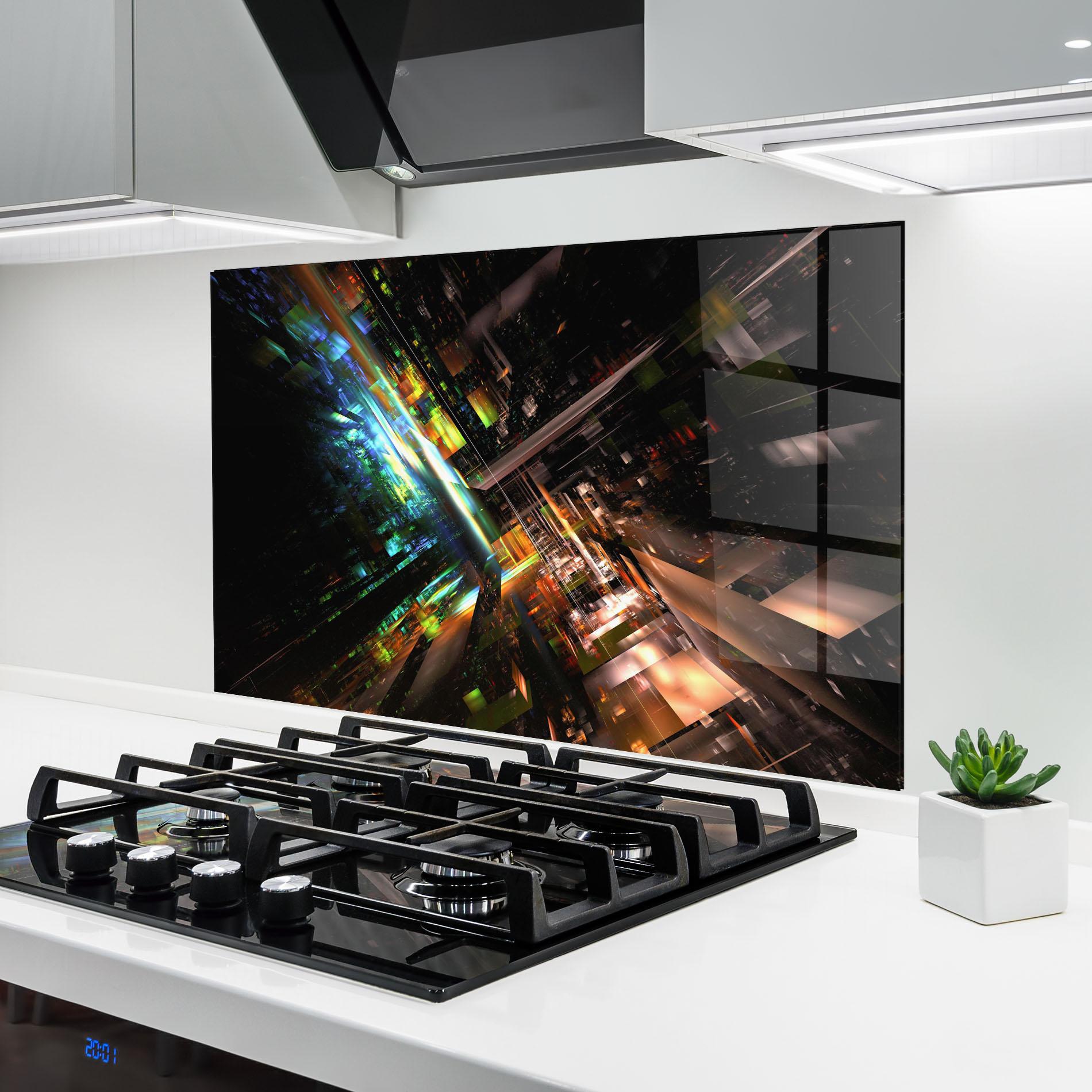 Стъклен панел за кухня Dimension Dasher mockup 6