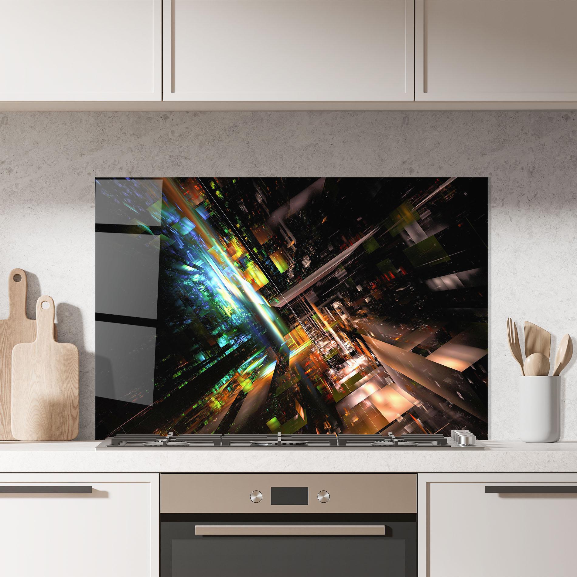 Стъклен панел за кухня Dimension Dasher mockup 7