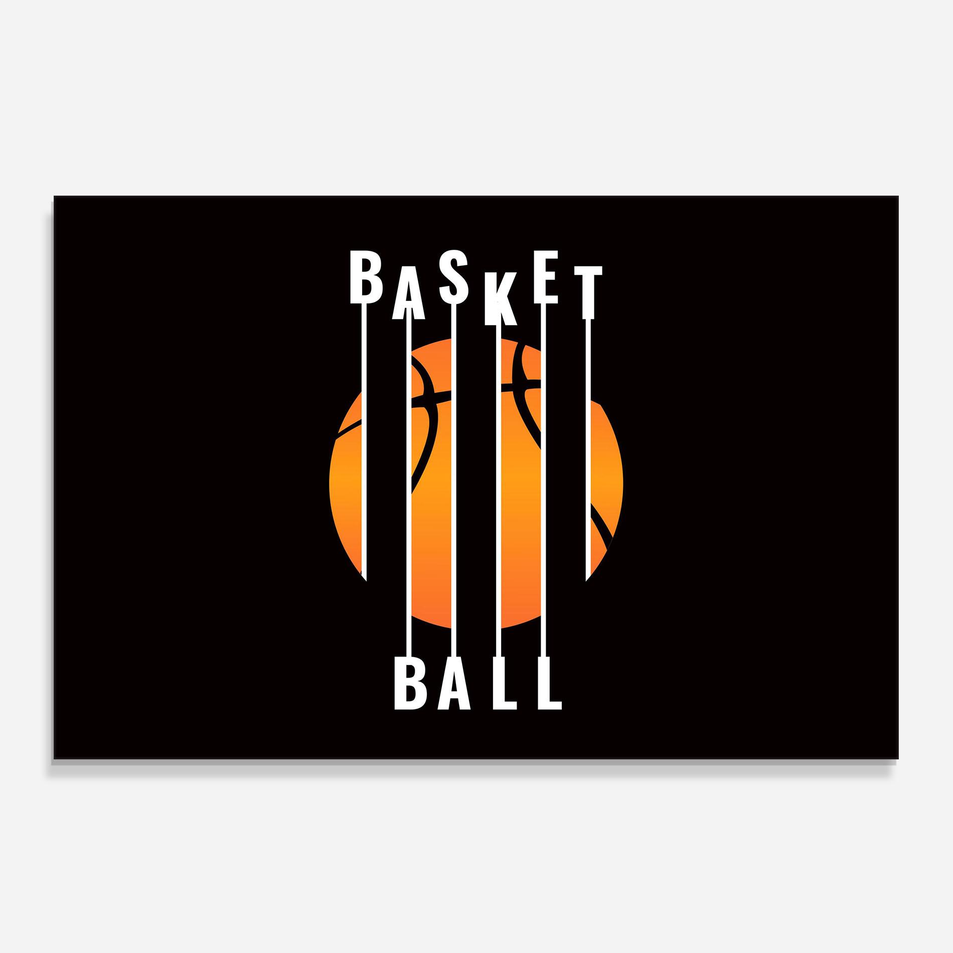 Стъклен панел за кухня Basket Ball mockup 0