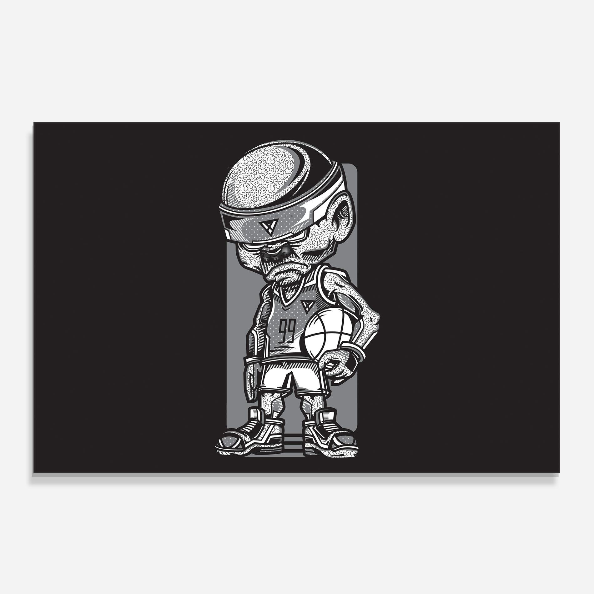 Стъклен панел за кухня Old Man Basket mockup 0