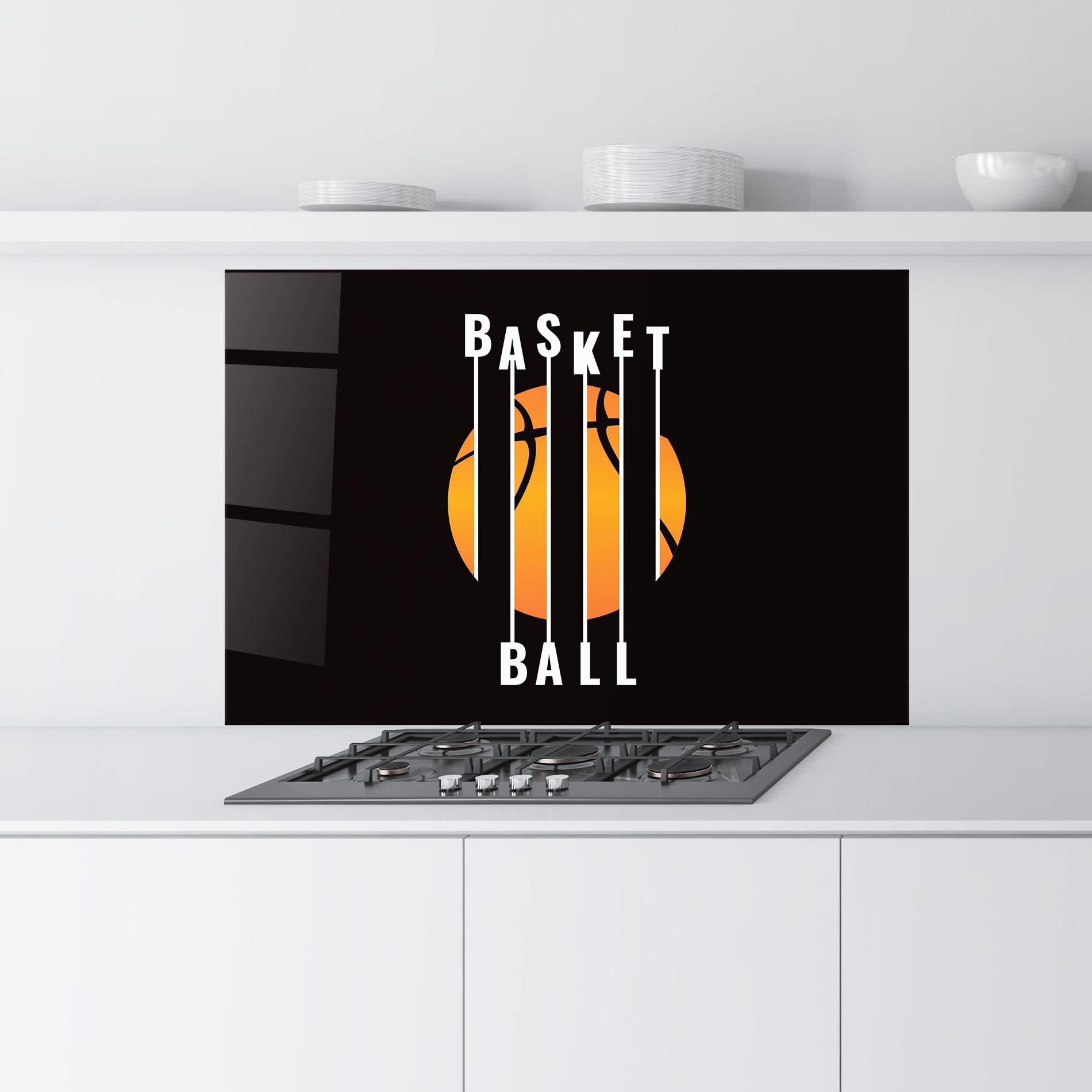 Стъклен панел за кухня Basket Ball mockup 9