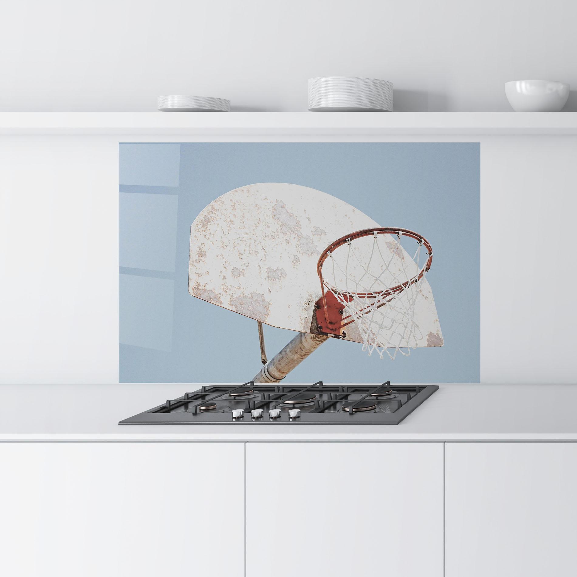 Стъклен панел за кухня Old Basketball Hoop mockup 9