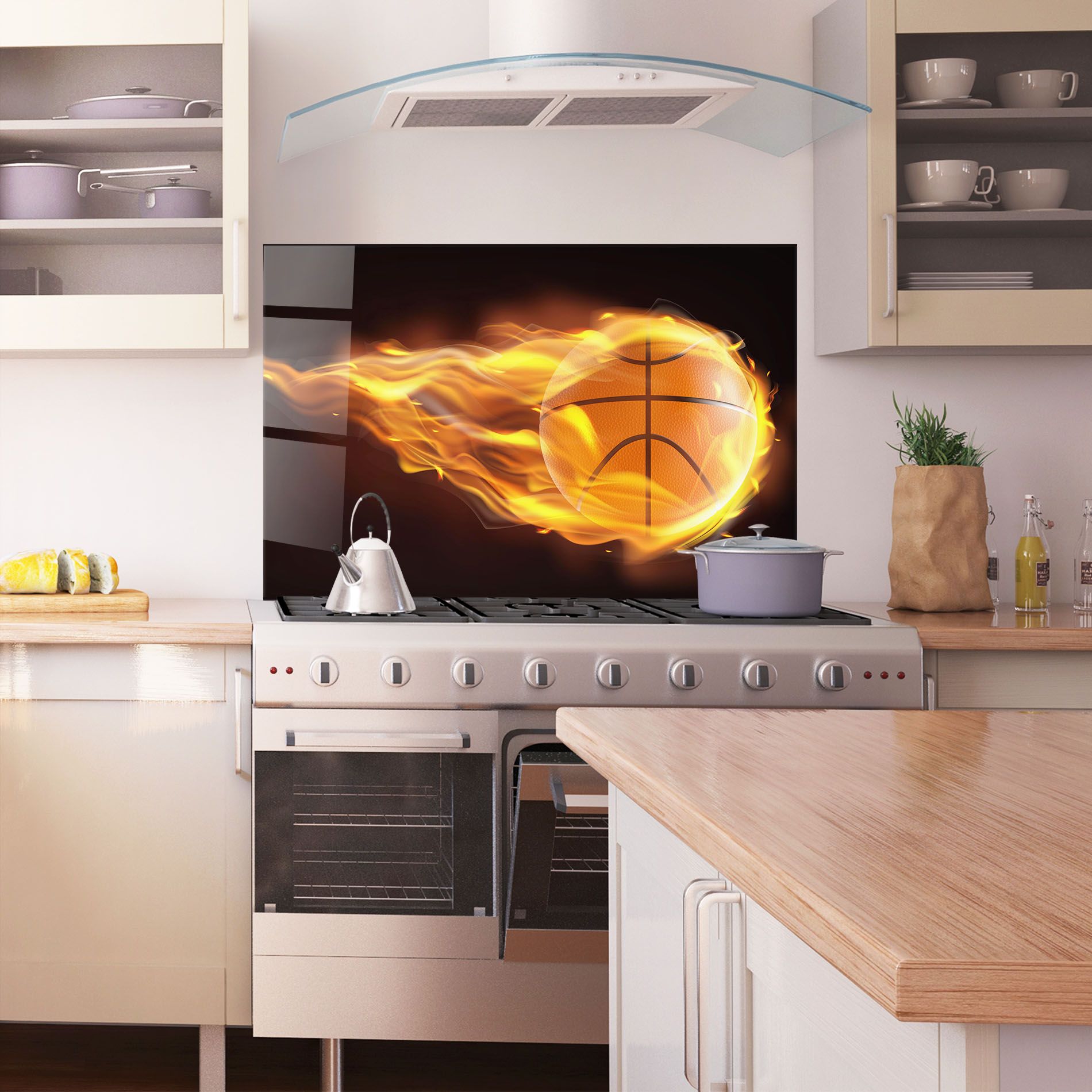 Basketball On Fire mockup 1
