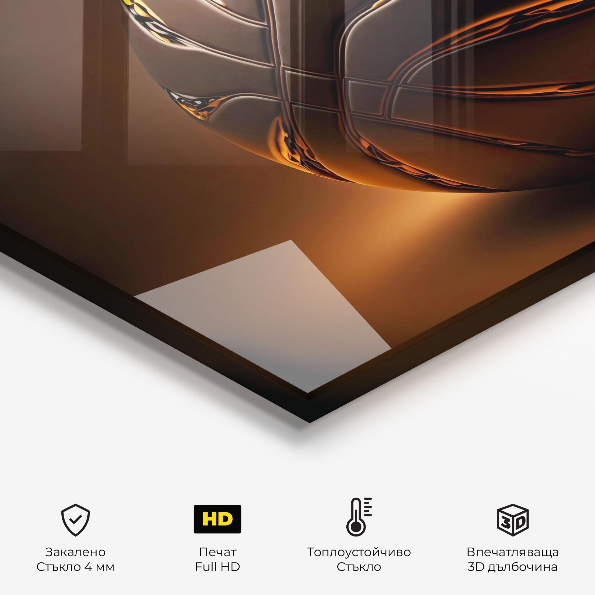 Стъклен панел за кухня Glossy Basketball mockup 2