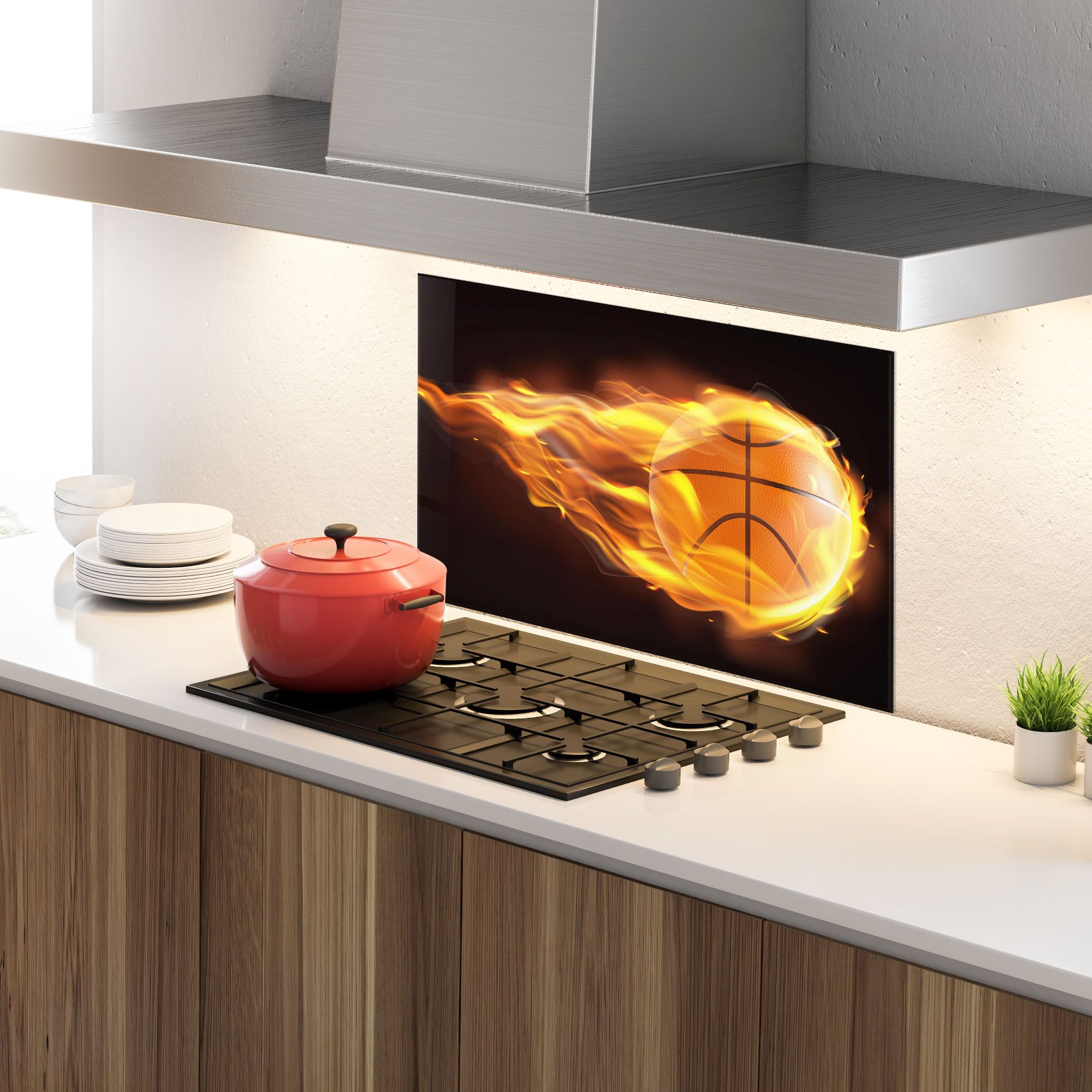 Basketball On Fire mockup 4