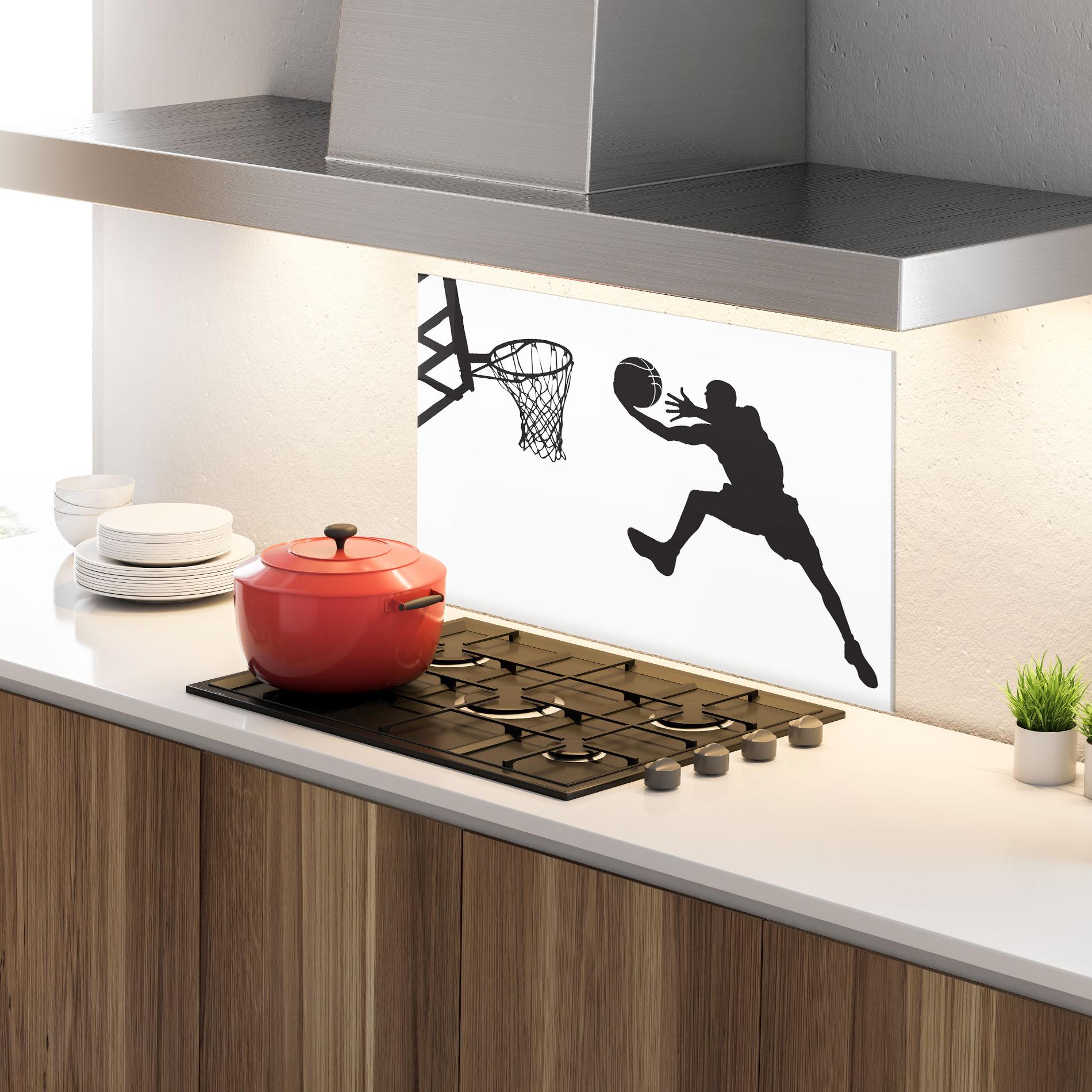 Стъклен панел за кухня Jump Basket mockup 4