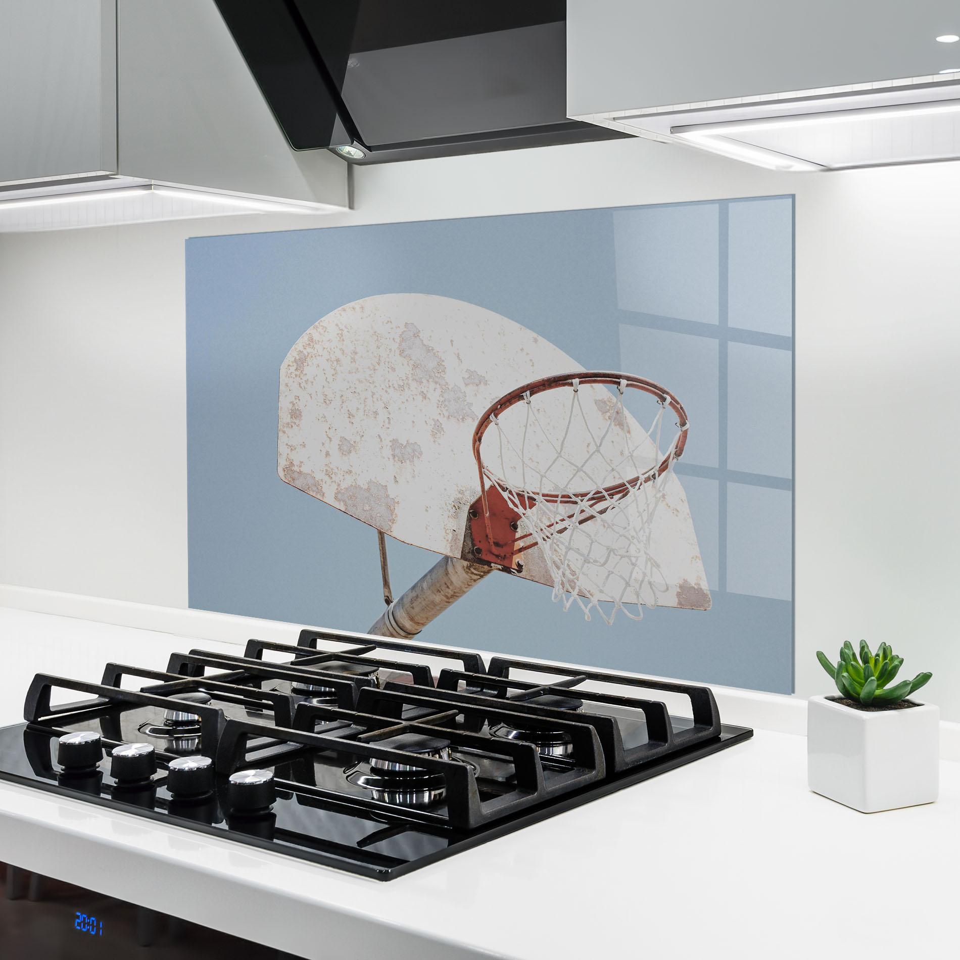 Стъклен панел за кухня Old Basketball Hoop mockup 6