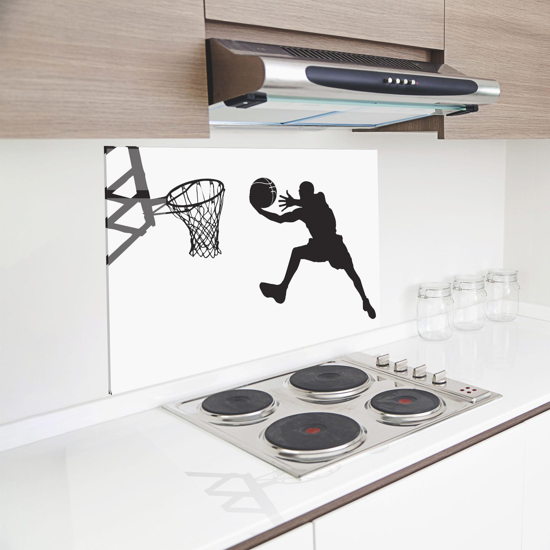 Стъклен панел за кухня Jump Basket mockup 8