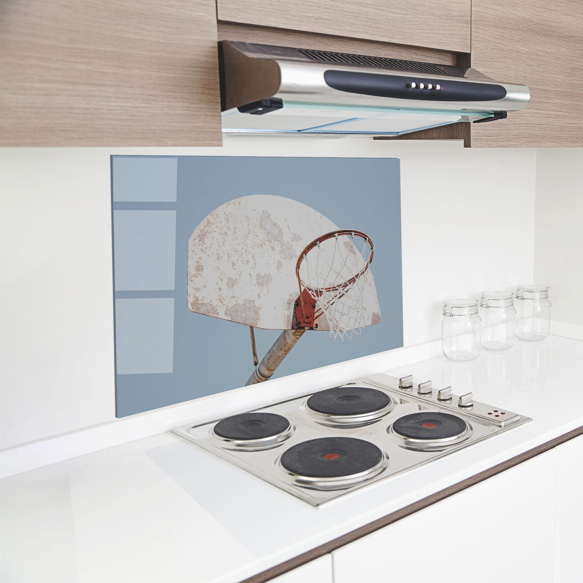 Стъклен панел за кухня Old Basketball Hoop mockup 8