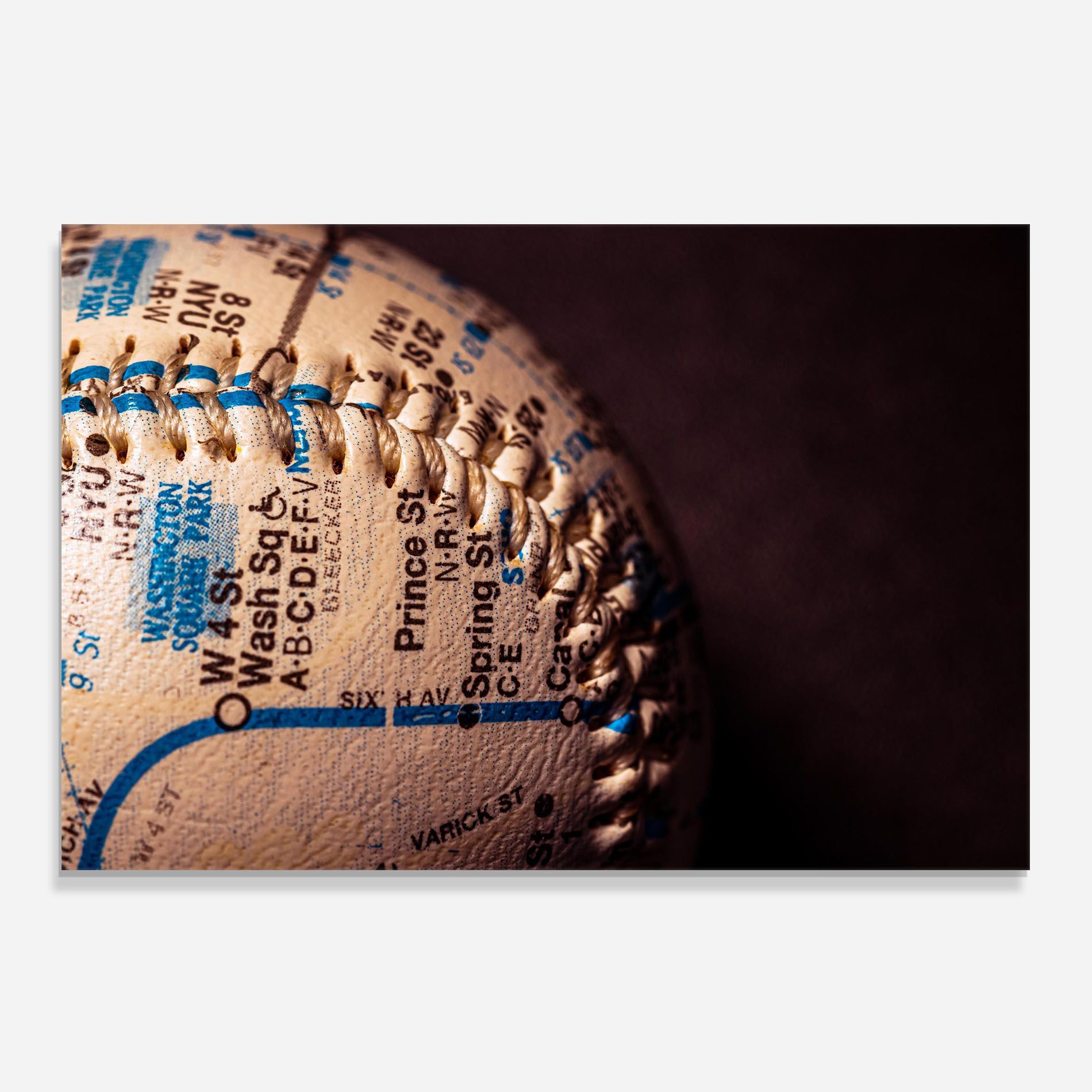 Blue Text Baseball Ball mockup 0