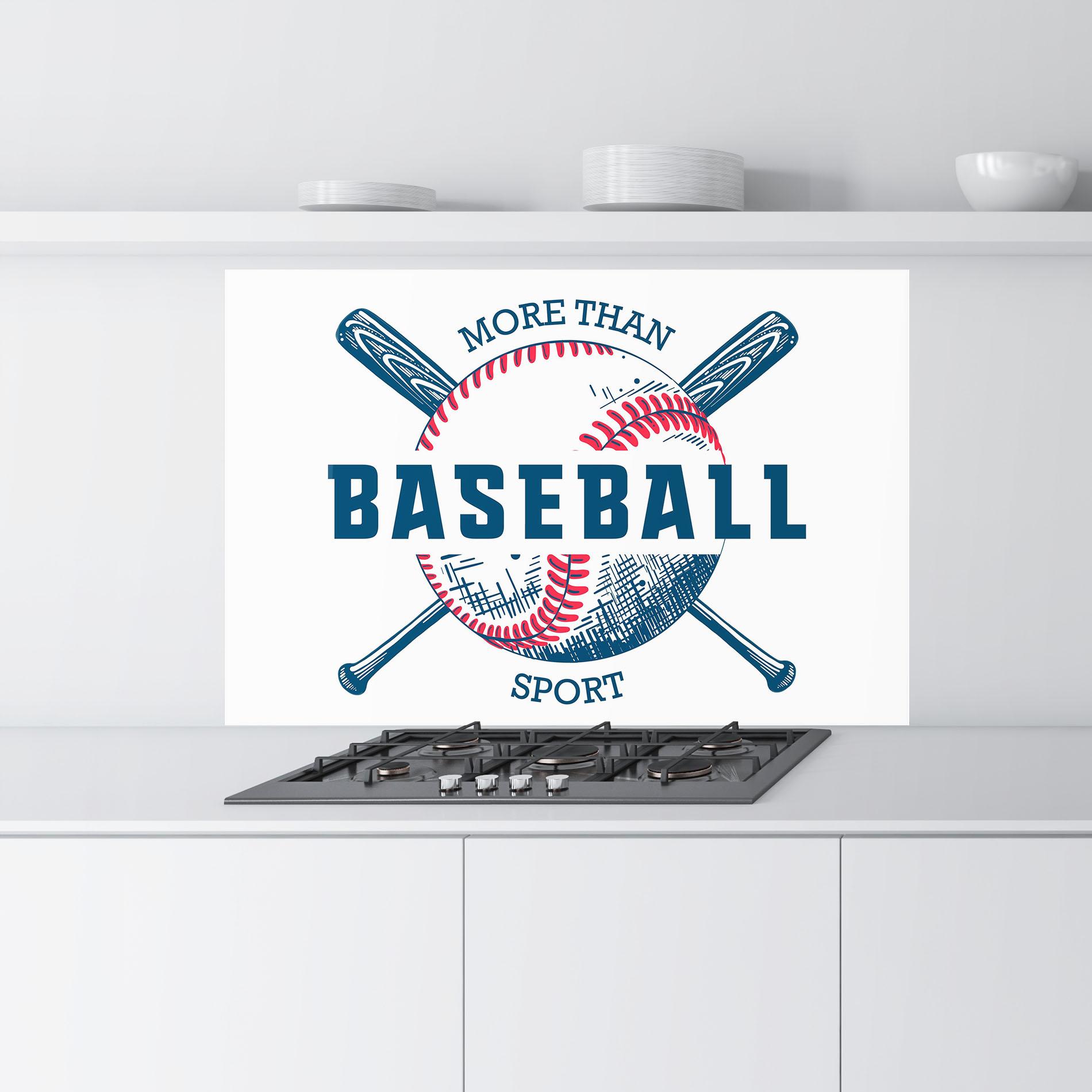 Стъклен панел за кухня Baseball Sport mockup 9