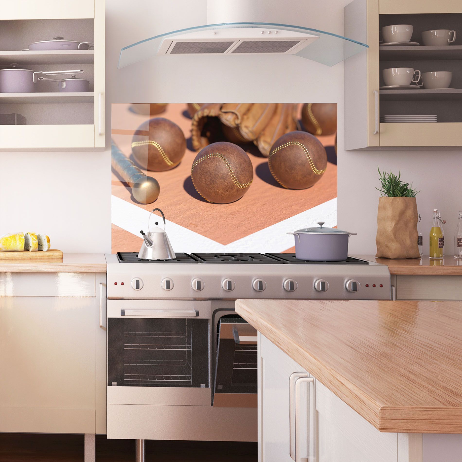 Brown Baseball Ball mockup 1