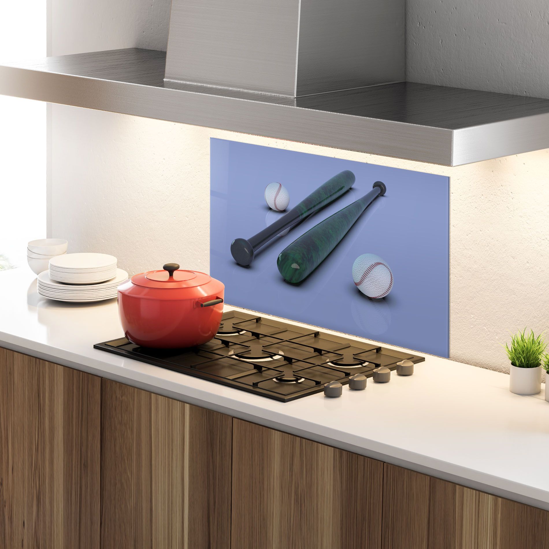 Baseball Ball On Purple mockup 4