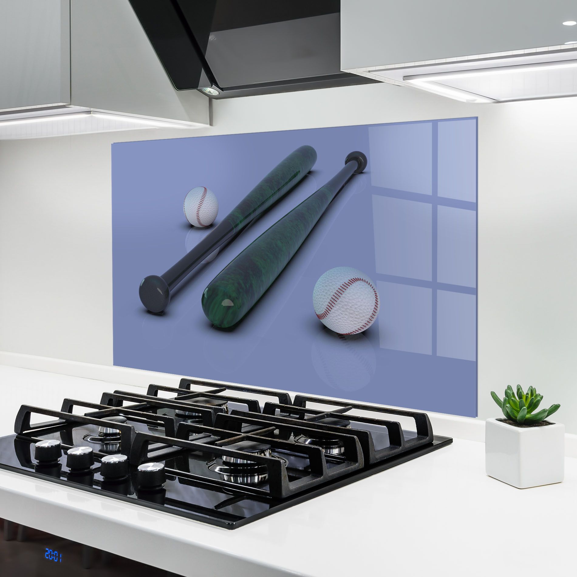 Baseball Ball On Purple mockup 6