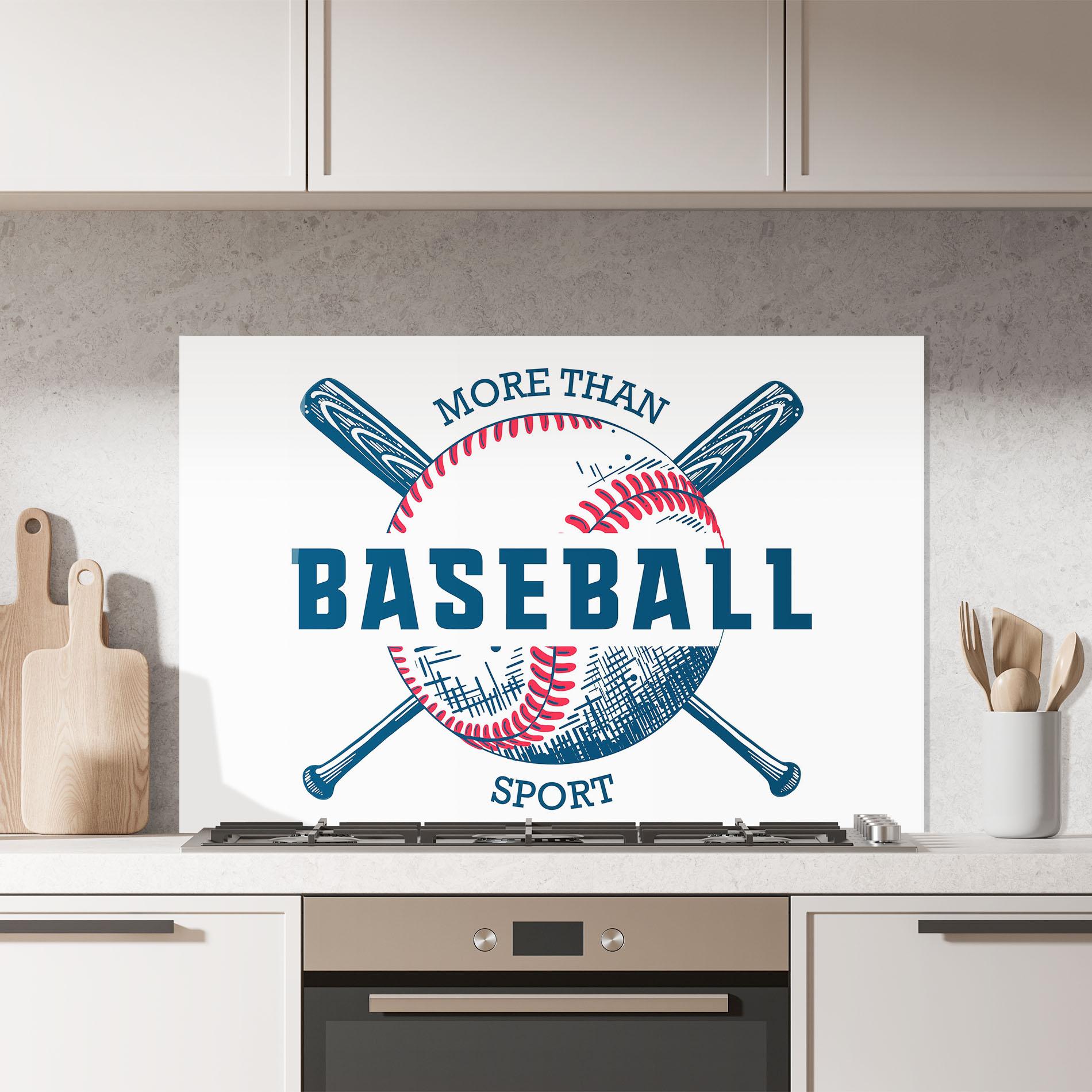 Стъклен панел за кухня Baseball Sport mockup 7