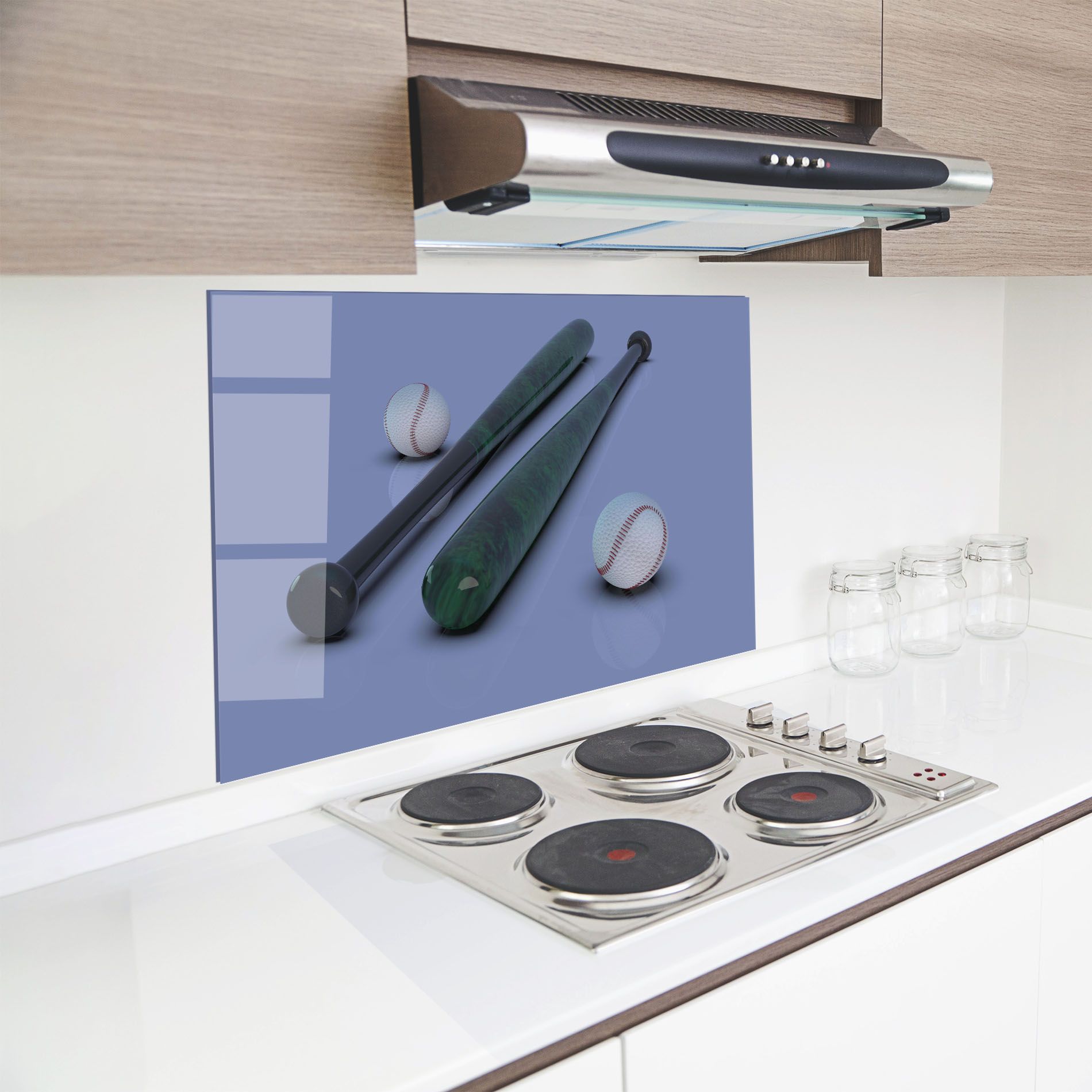 Baseball Ball On Purple mockup 8