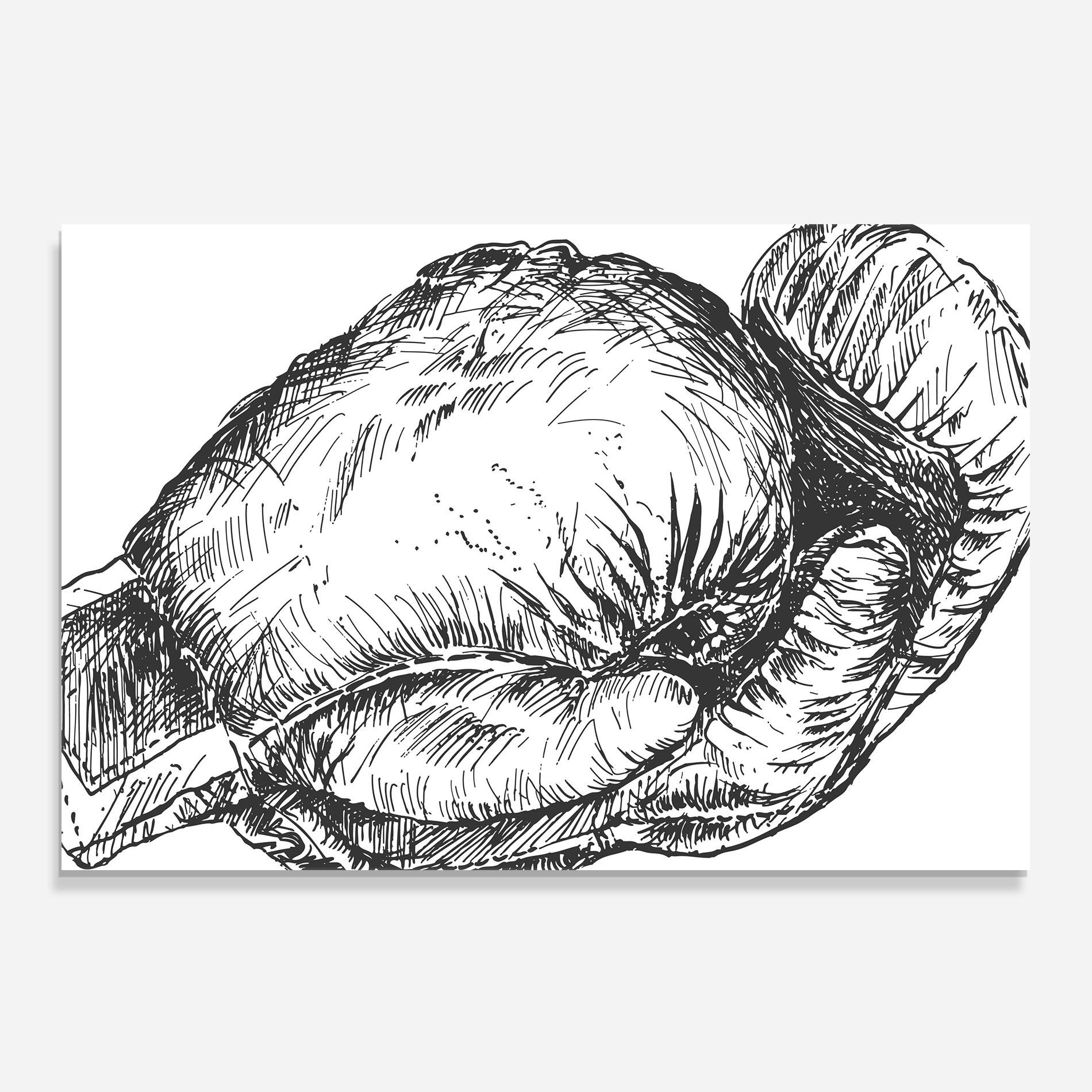 Стъклен панел за кухня Grey Line Glove mockup 0