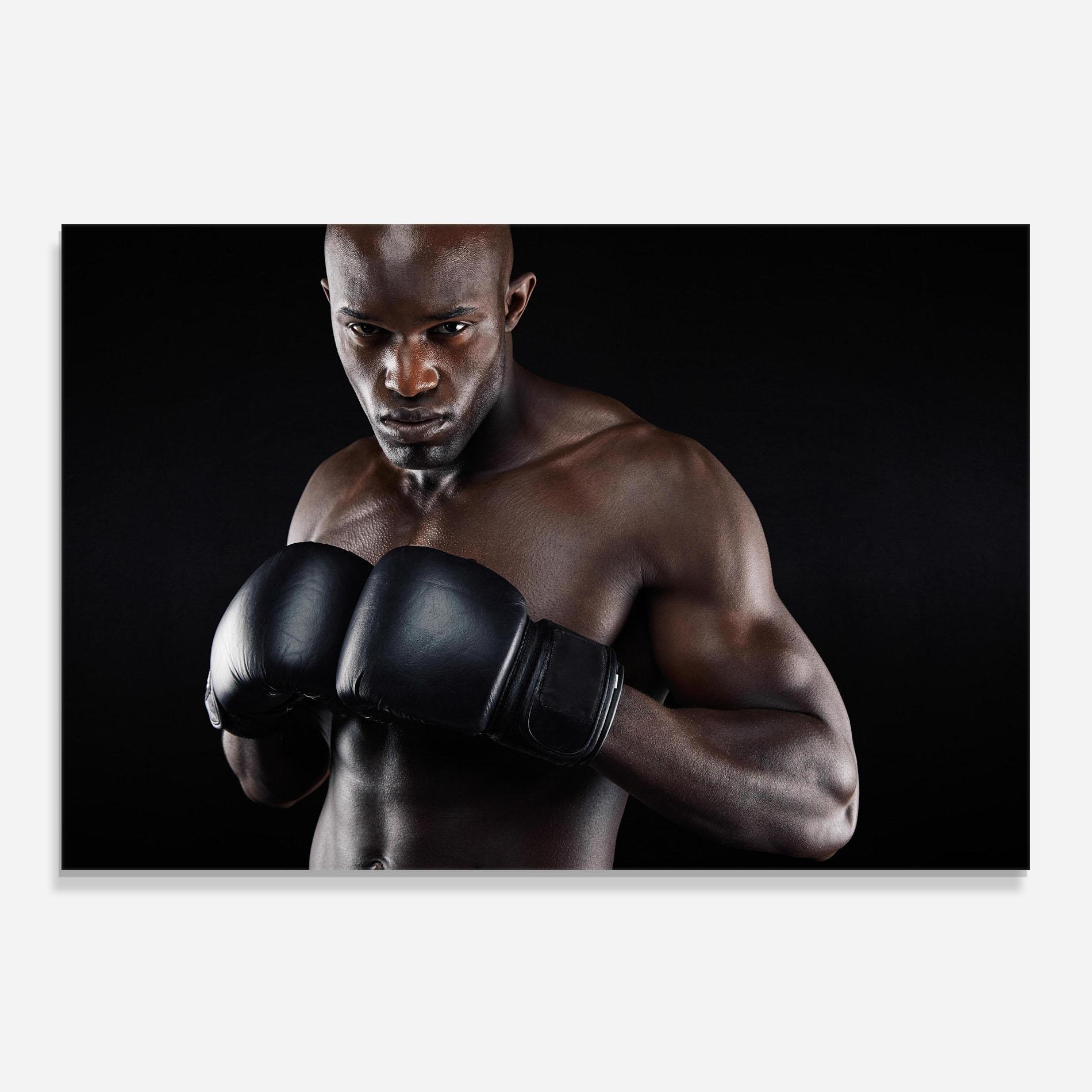 Стъклен панел за кухня Powerful Fighter mockup 0