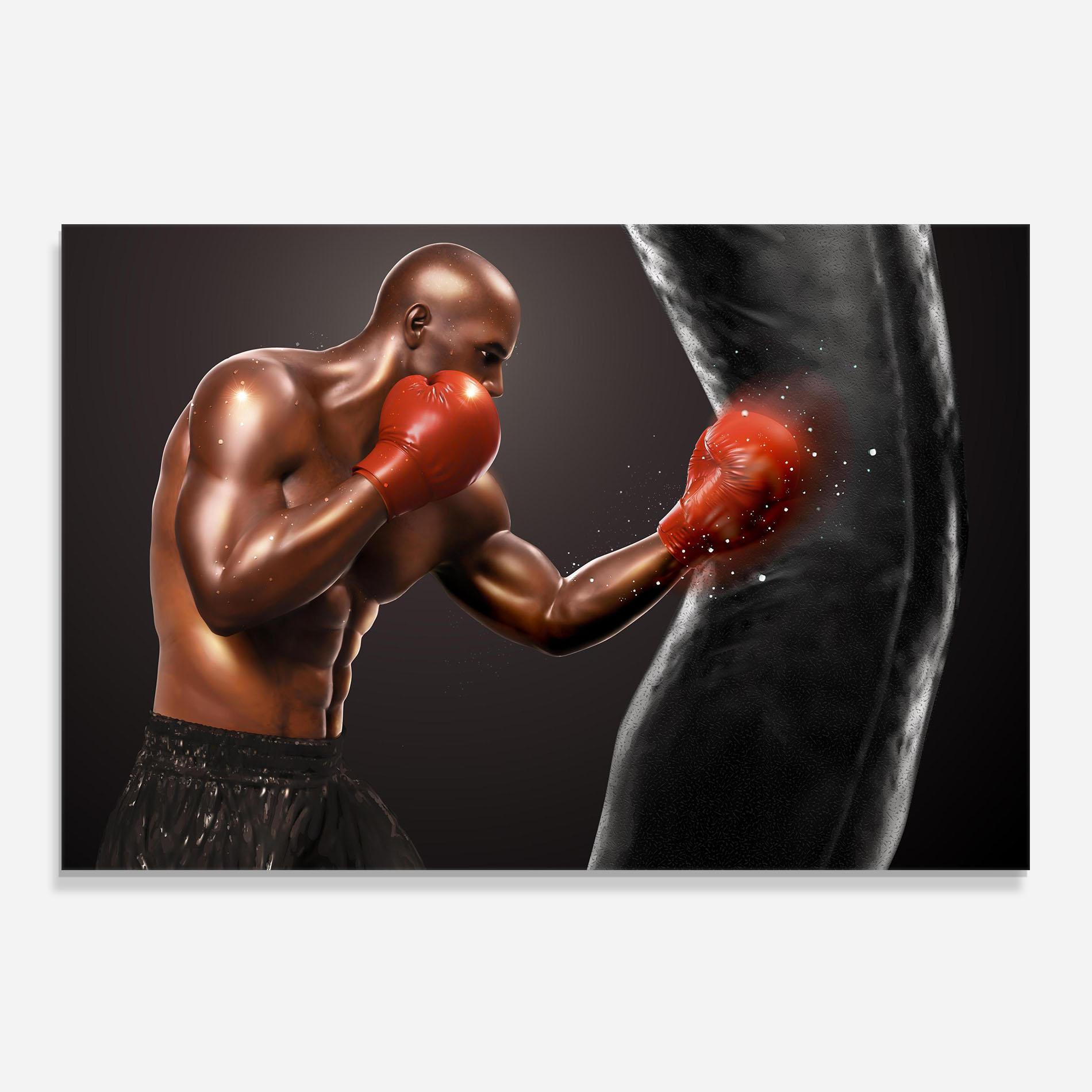 Стъклен панел за кухня Strong Box mockup 0