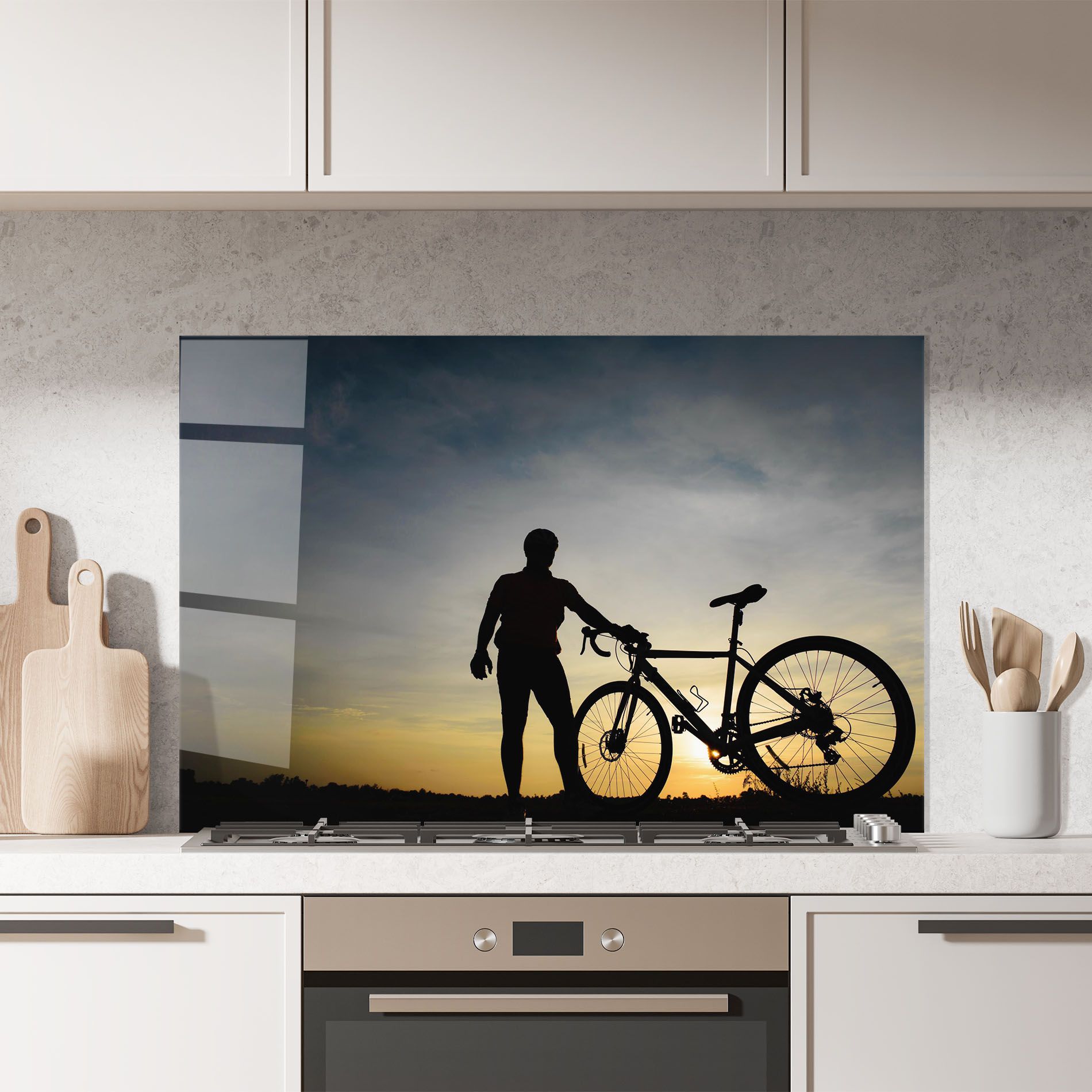 Holding Bike Shilouette mockup 7