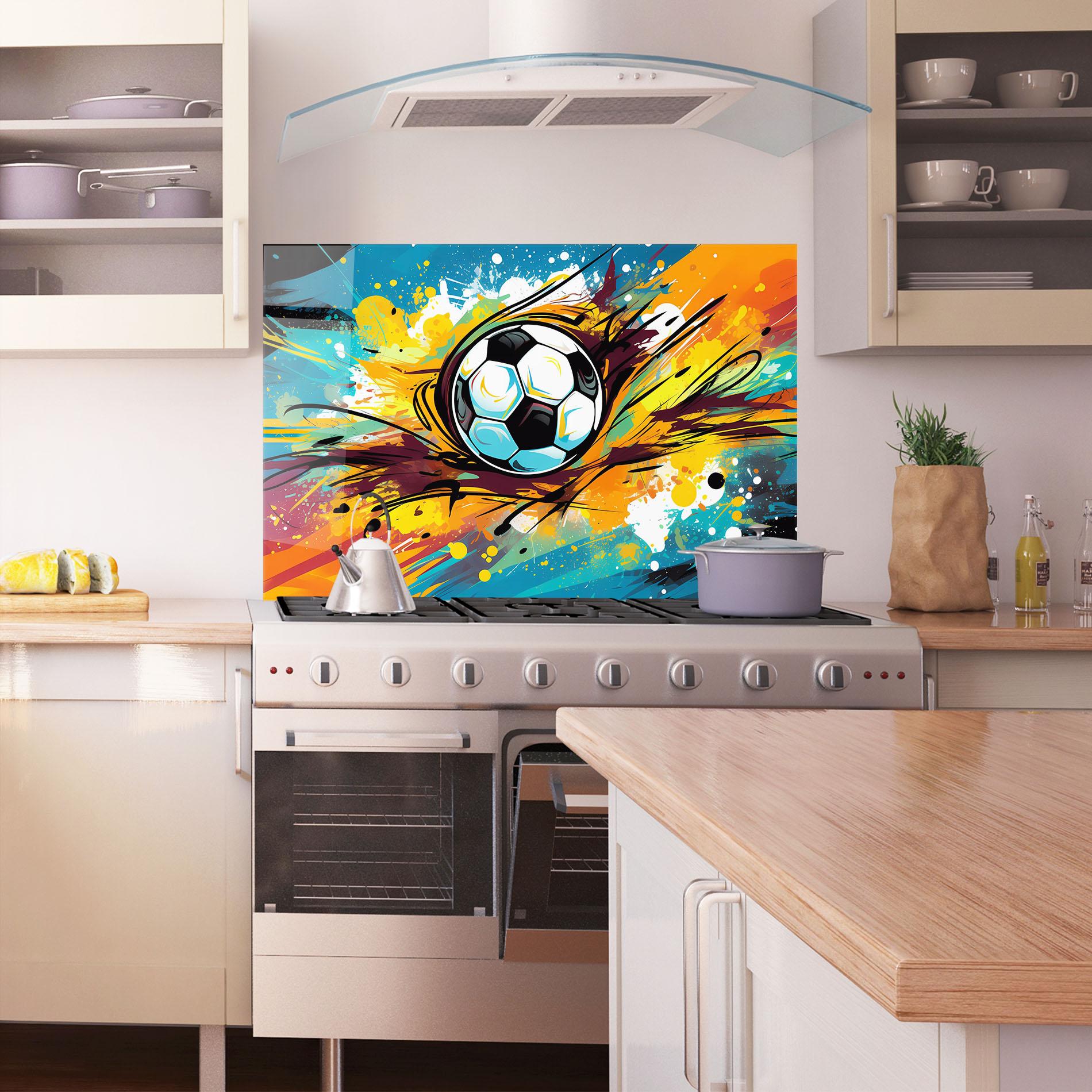 Стъклен панел за кухня Game Grip mockup 1