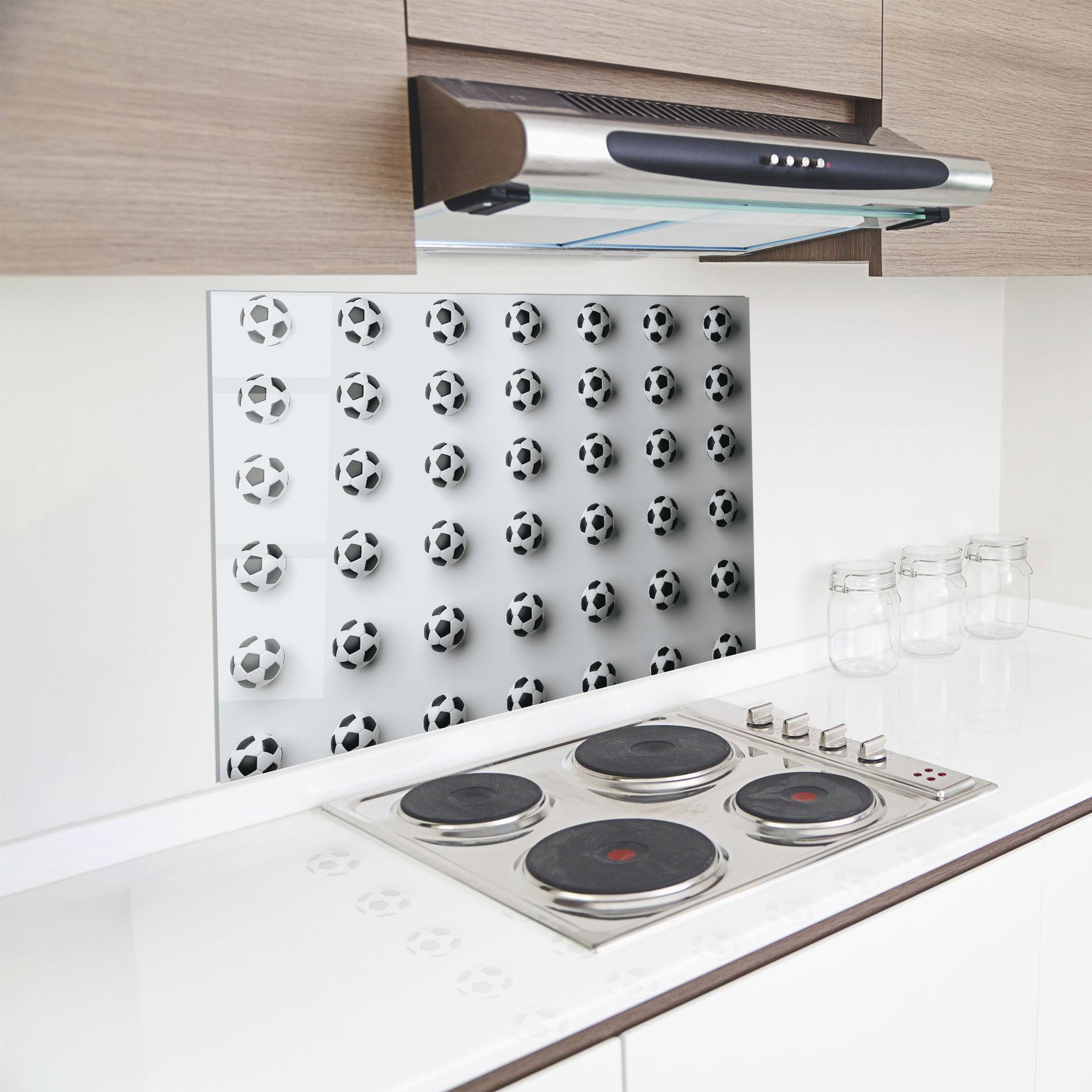 Стъклен панел за кухня Football Pattern mockup 8