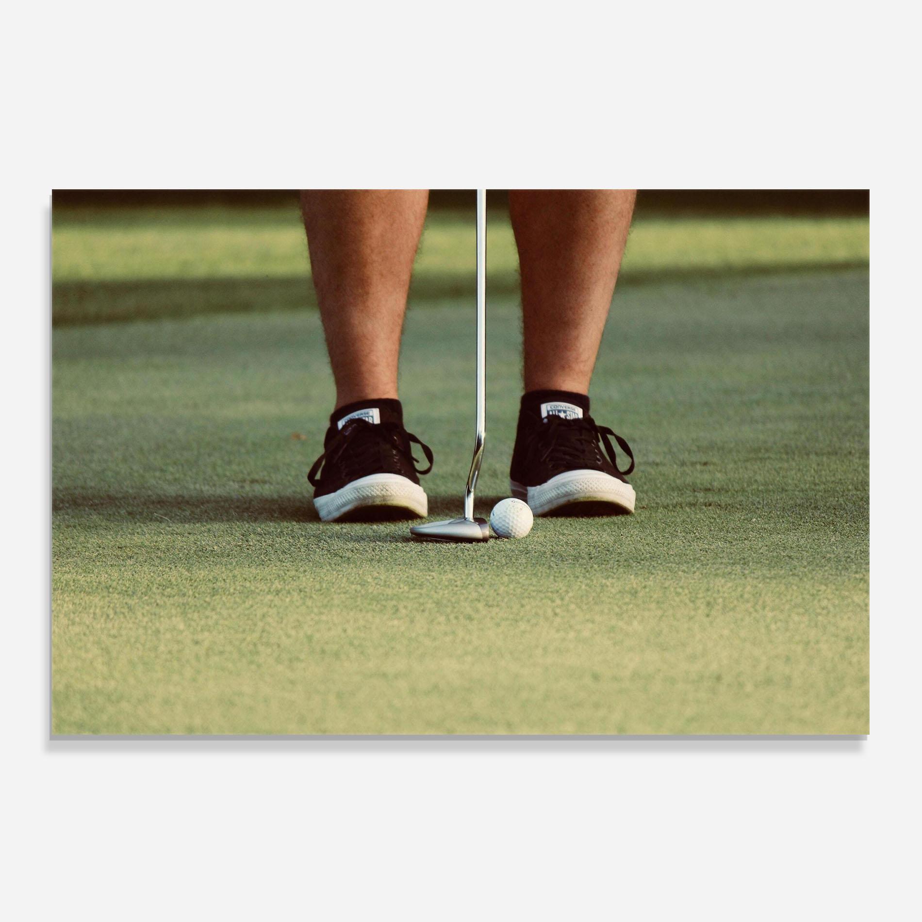 Стъклен панел за кухня Converse Golf Ball mockup 0