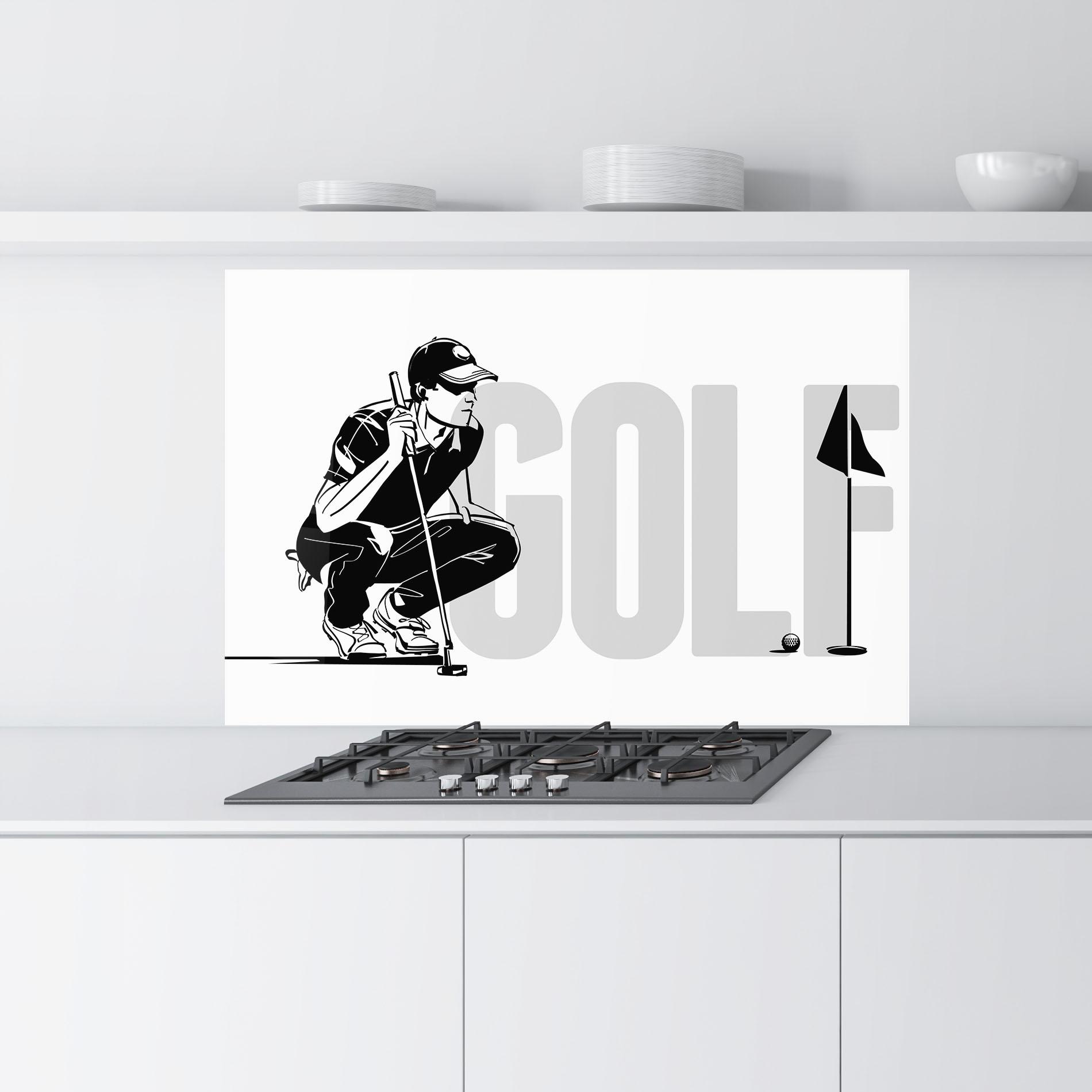 Стъклен панел за кухня Golf mockup 9