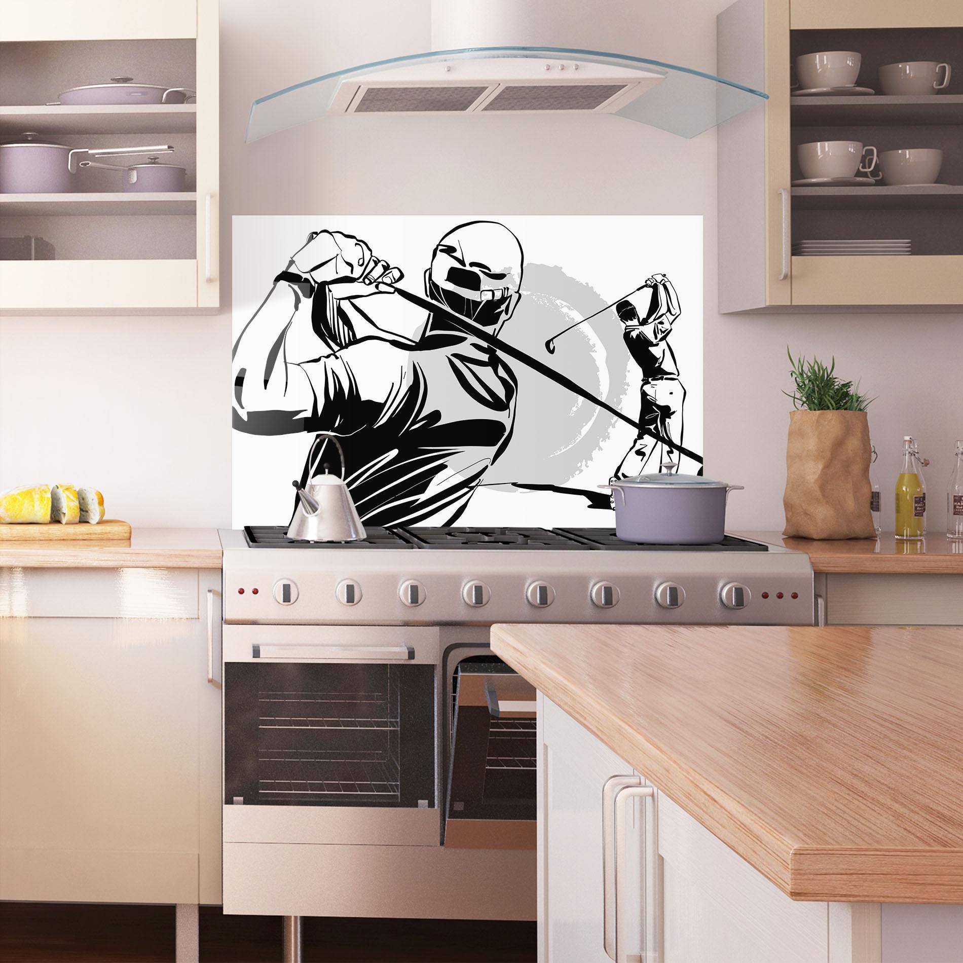 Стъклен панел за кухня Golf Two mockup 1