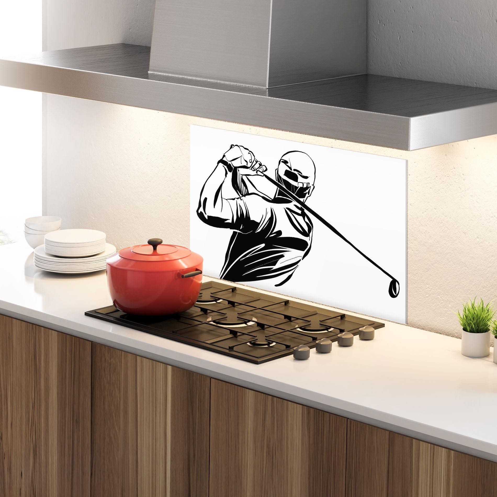 Стъклен панел за кухня Golf Back mockup 4