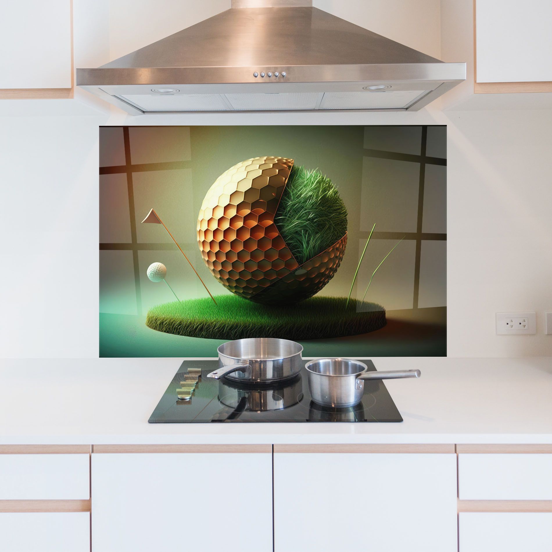 Golf Ball 3d Style mockup 5