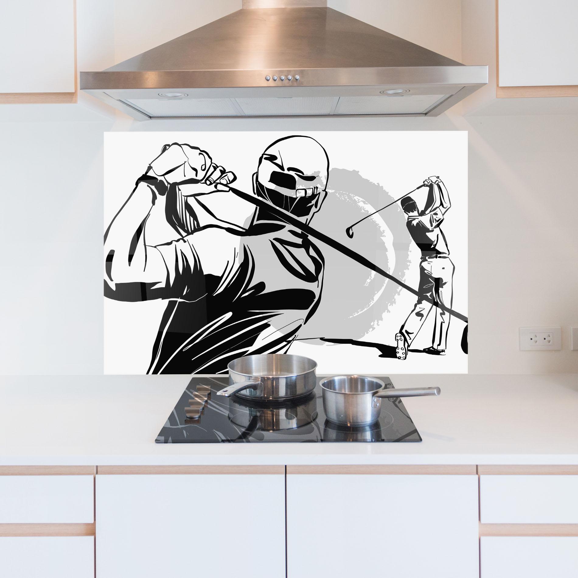 Стъклен панел за кухня Golf Two mockup 5