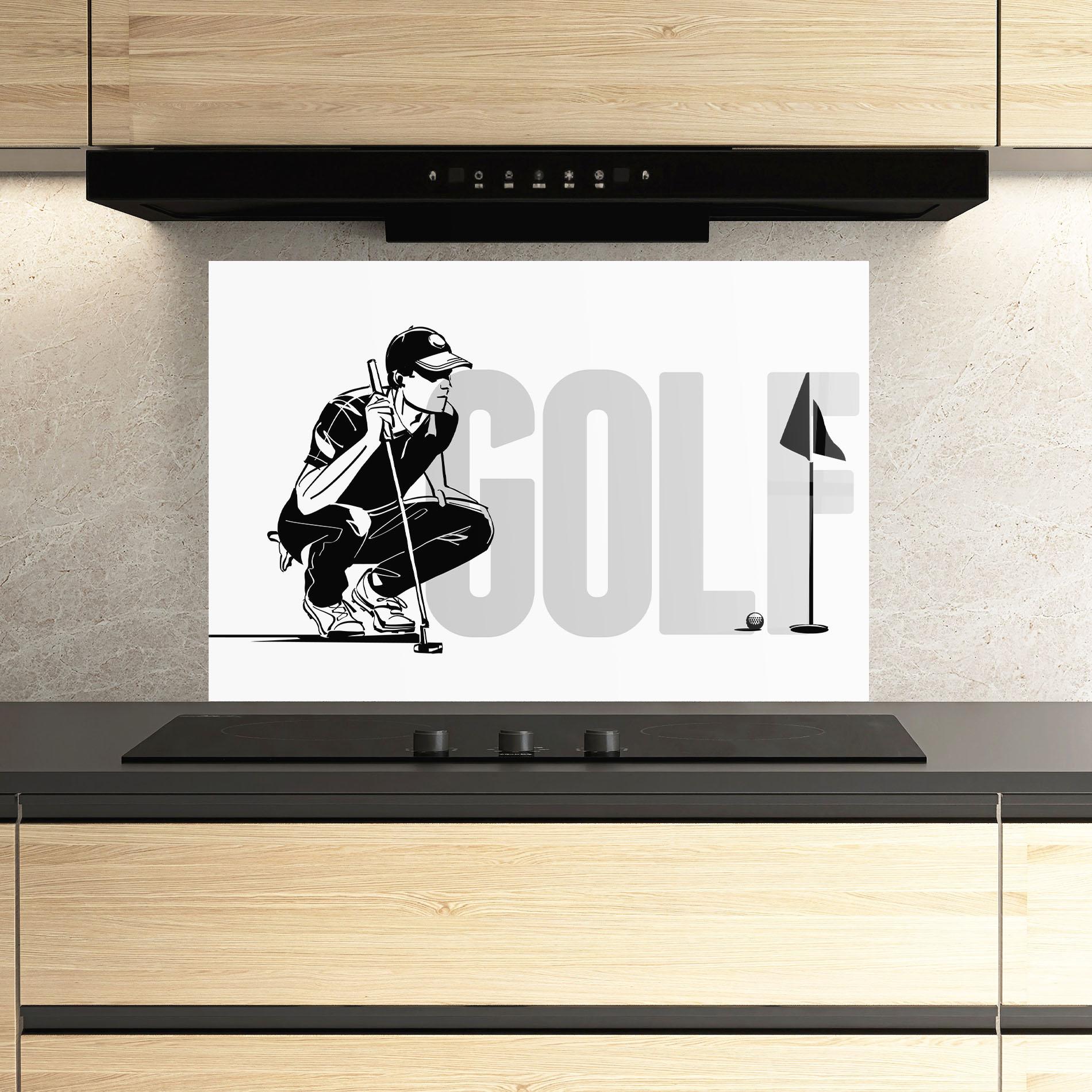 Стъклен панел за кухня Golf mockup 3