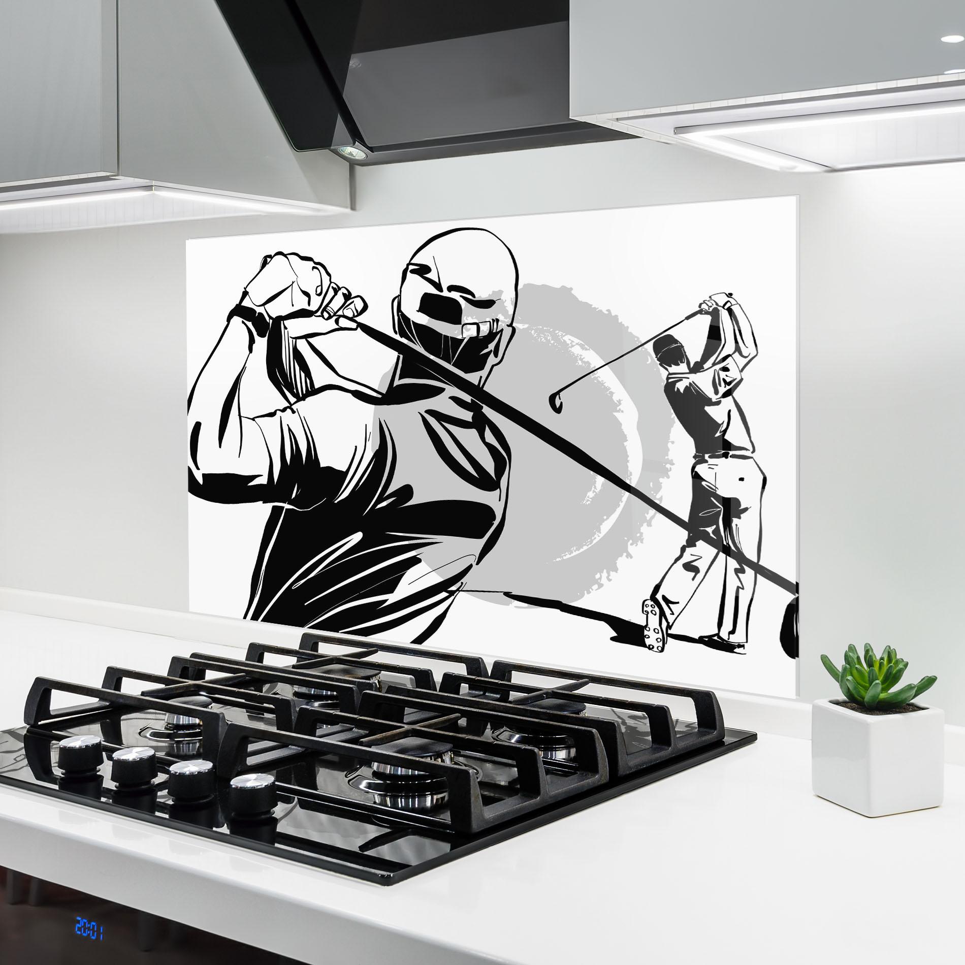 Стъклен панел за кухня Golf Two mockup 6