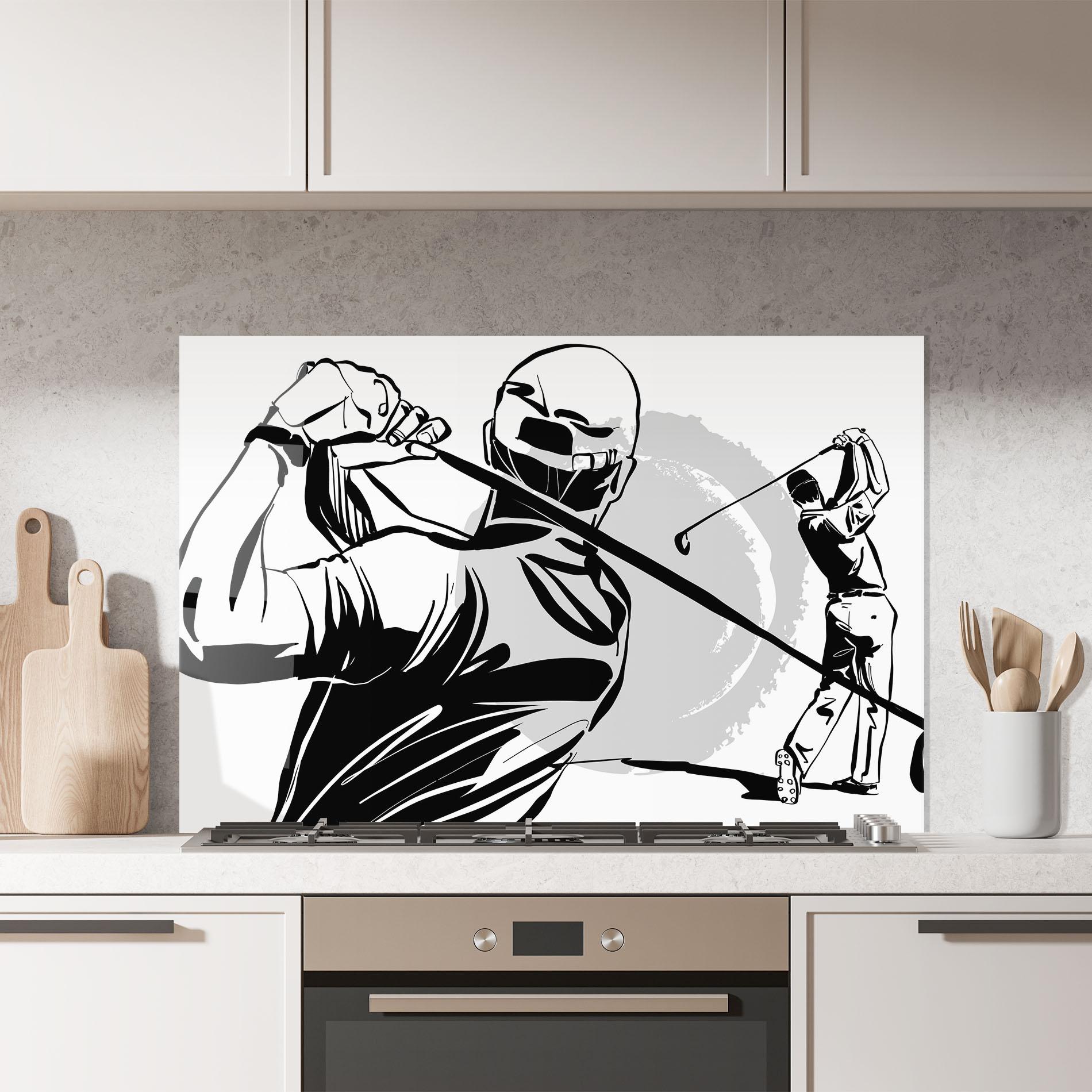 Стъклен панел за кухня Golf Two mockup 7