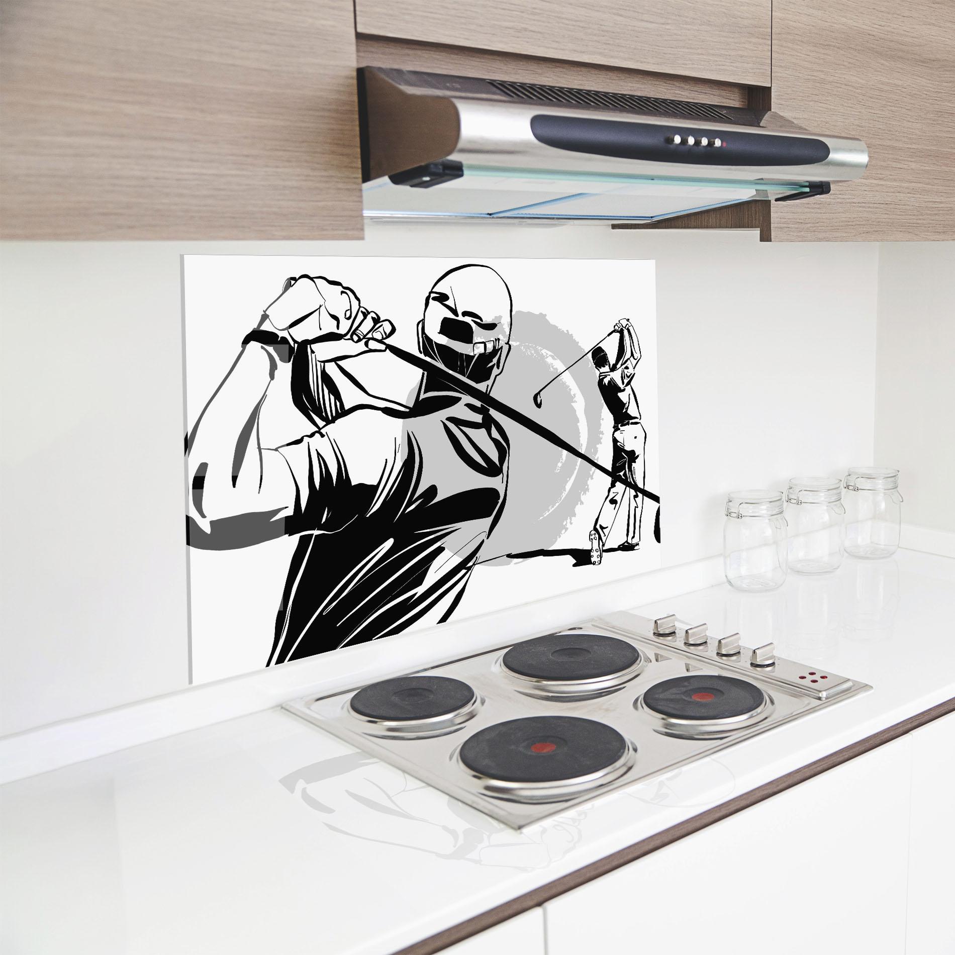 Стъклен панел за кухня Golf Two mockup 8