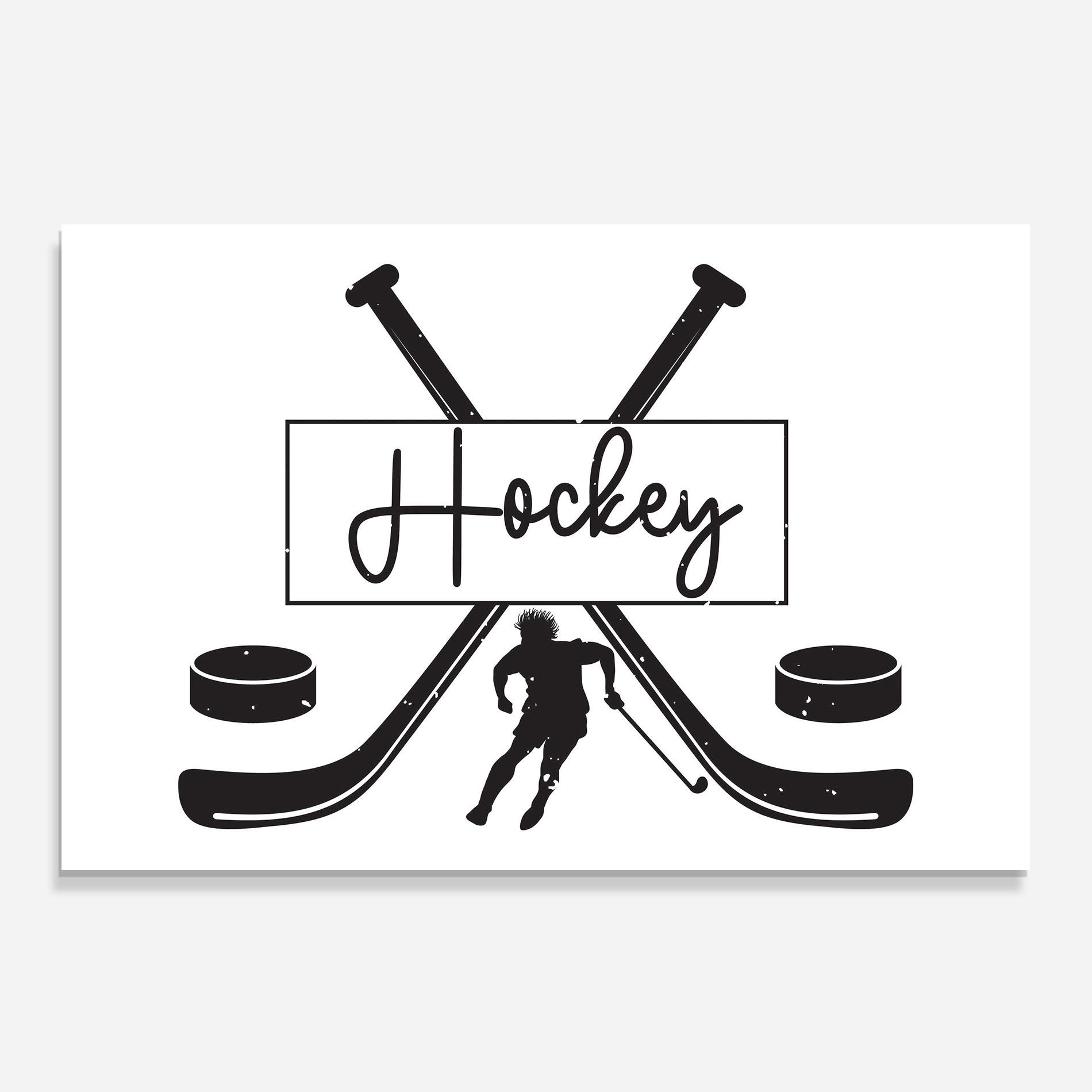 Стъклен панел за кухня Hockey Stick mockup 0