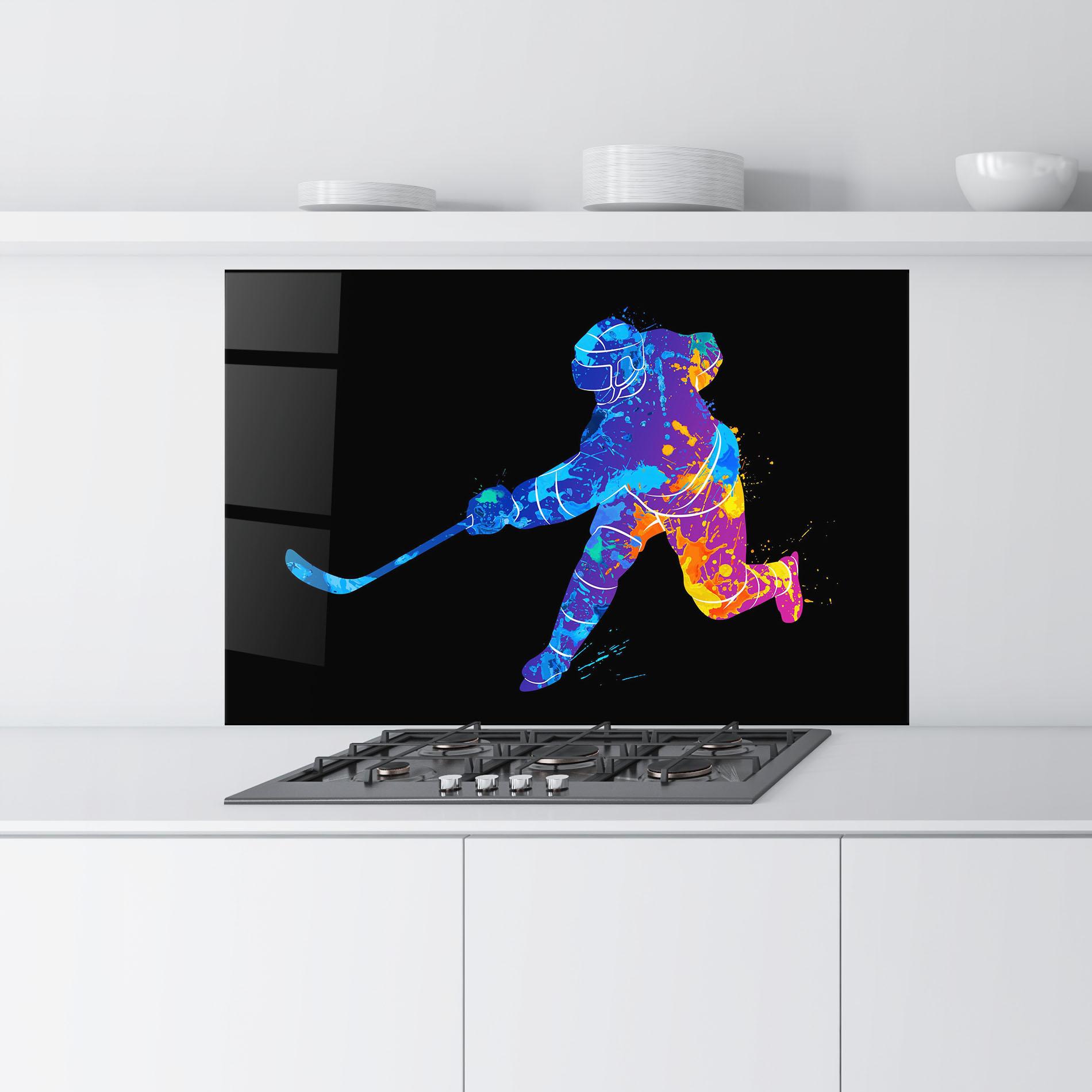 Стъклен панел за кухня Color Mix Art mockup 9