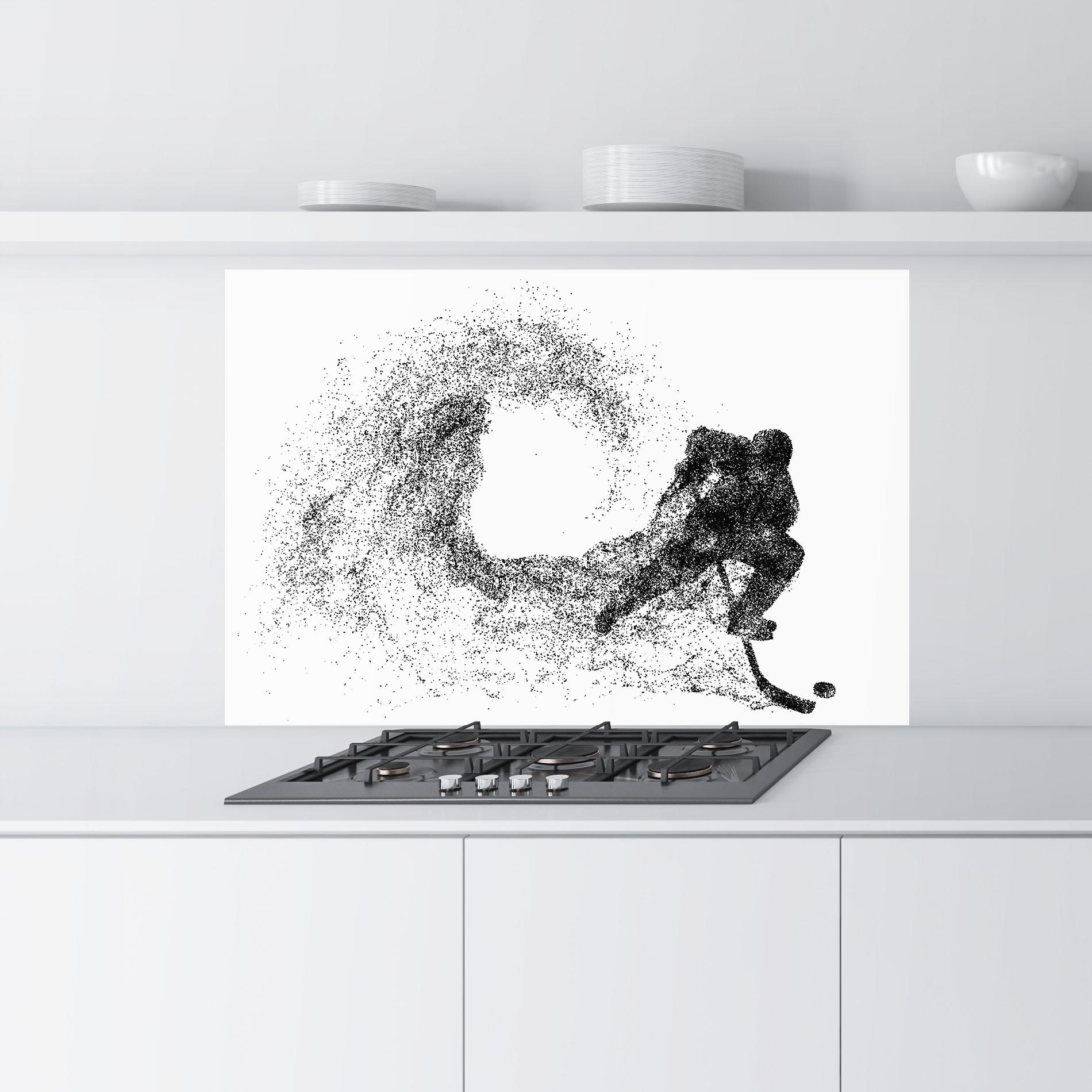 Стъклен панел за кухня Hockey Playing mockup 9